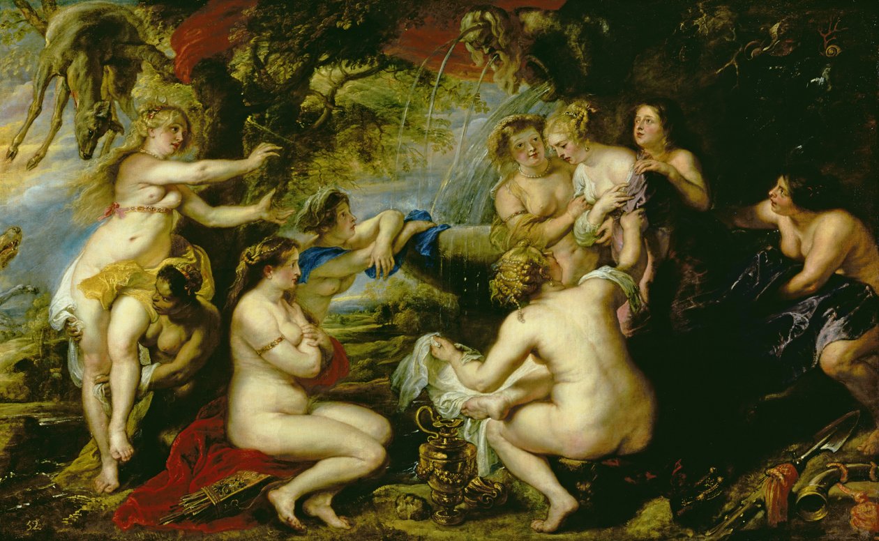 Diana a Callisto, kolem 1638-40 (olej na plátně) od Peter Paul Rubens