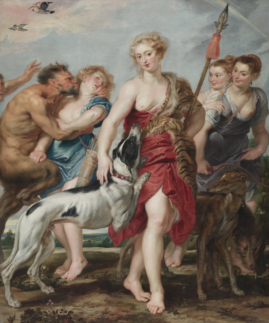 Diana a její nymfy odjíždějí na lov, kolem roku 1615 od Peter Paul Rubens