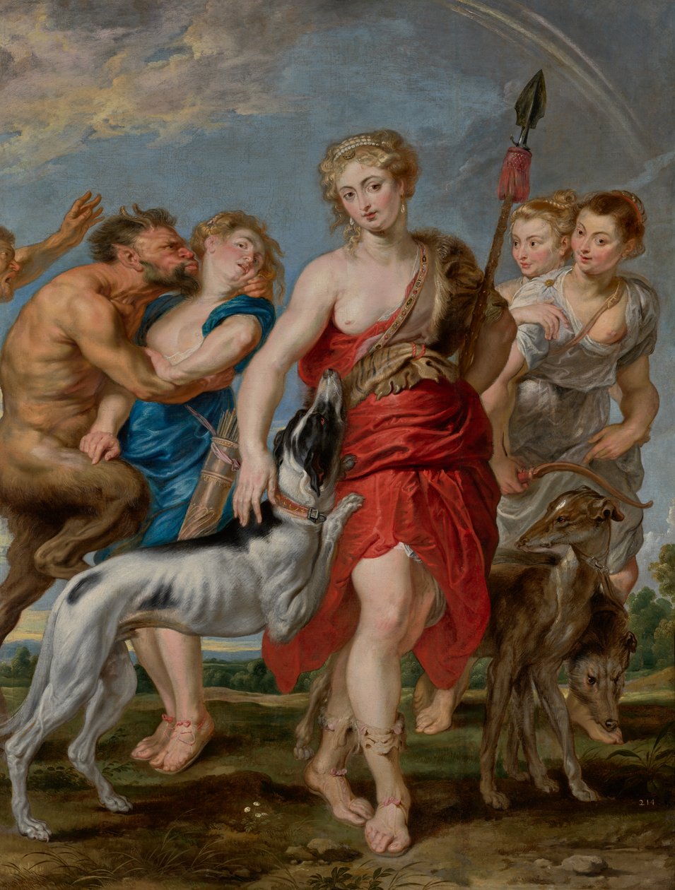 Diana a její nymfy na lovu od Peter Paul Rubens
