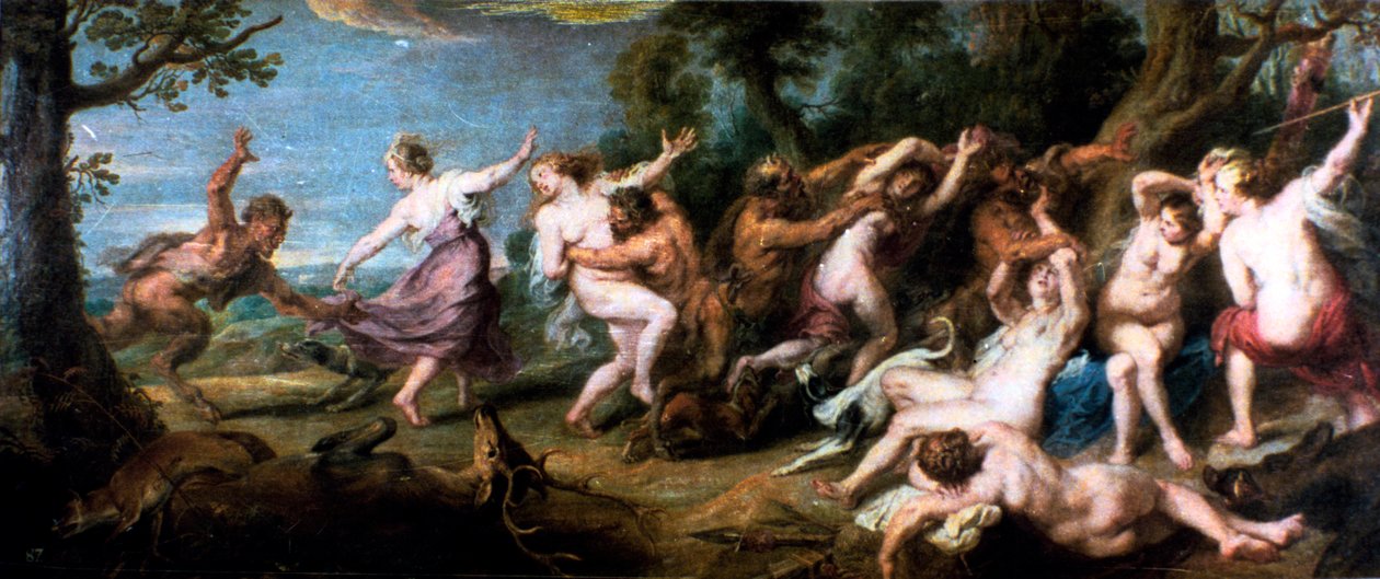 Diana a její nymfy překvapeni fauny, 1638-1640 od Peter Paul Rubens