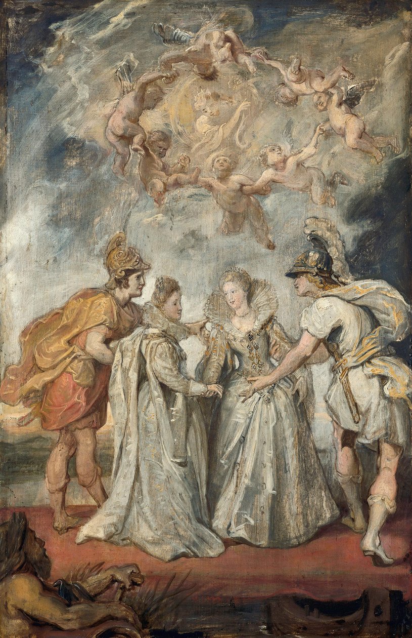 Rodinné vazby mezi Francií a Španělskem (náčrt k cyklu o rodu Medici) od Peter Paul Rubens