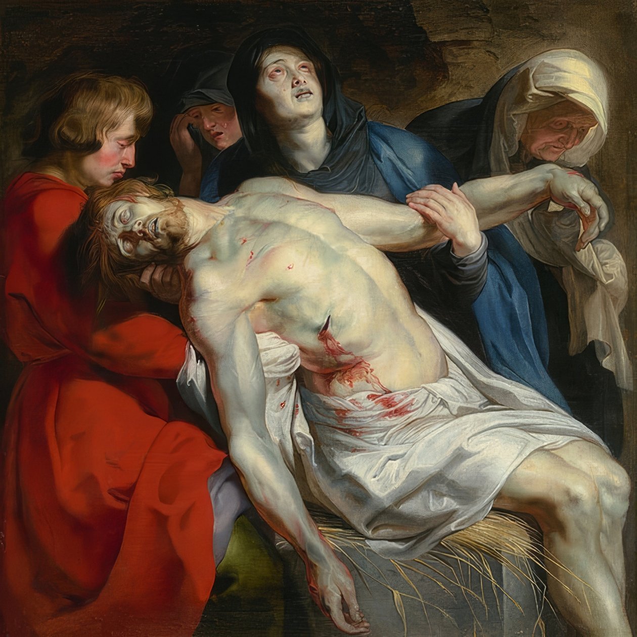 Pohřeb Krista. Kolem roku 1612 od Peter Paul Rubens