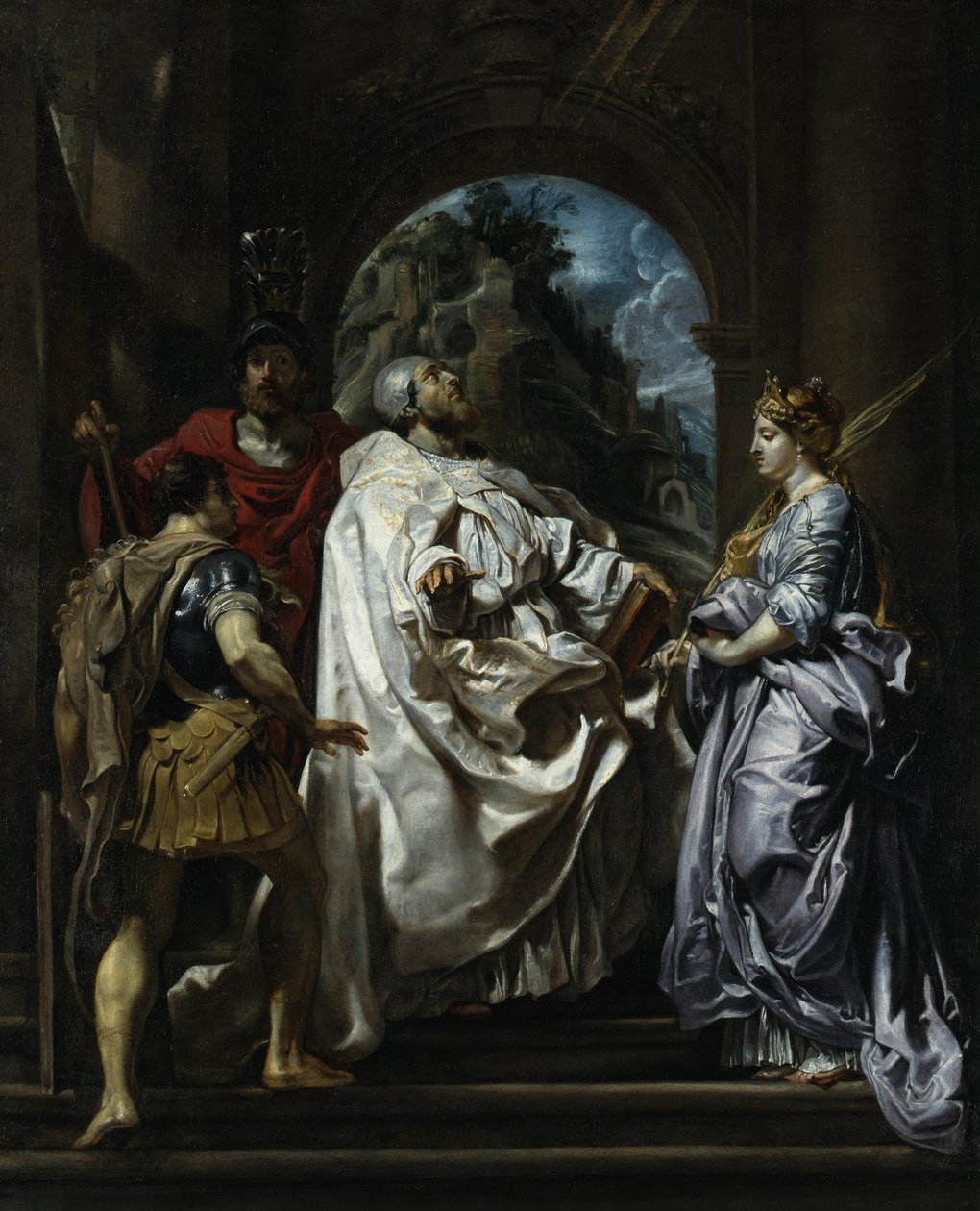 Svatí Řehoř, Maurus, Papianus a Domitilla od Peter Paul Rubens