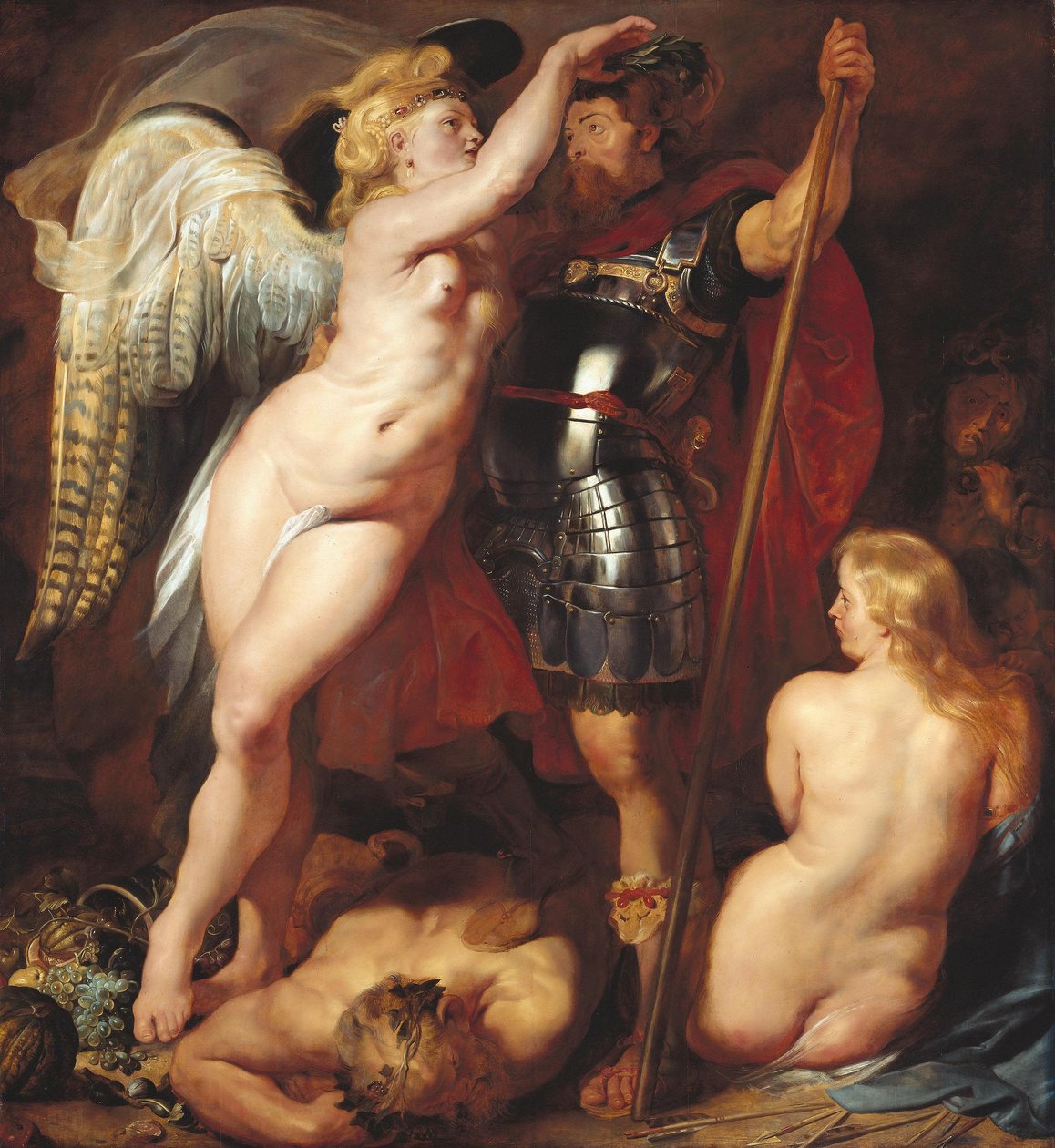 Korunování hrdiny ctnosti od Peter Paul Rubens
