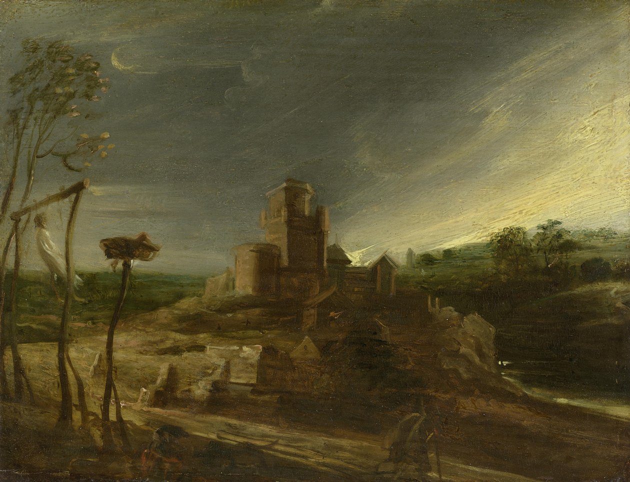 Krajina s šibenicí od Peter Paul Rubens