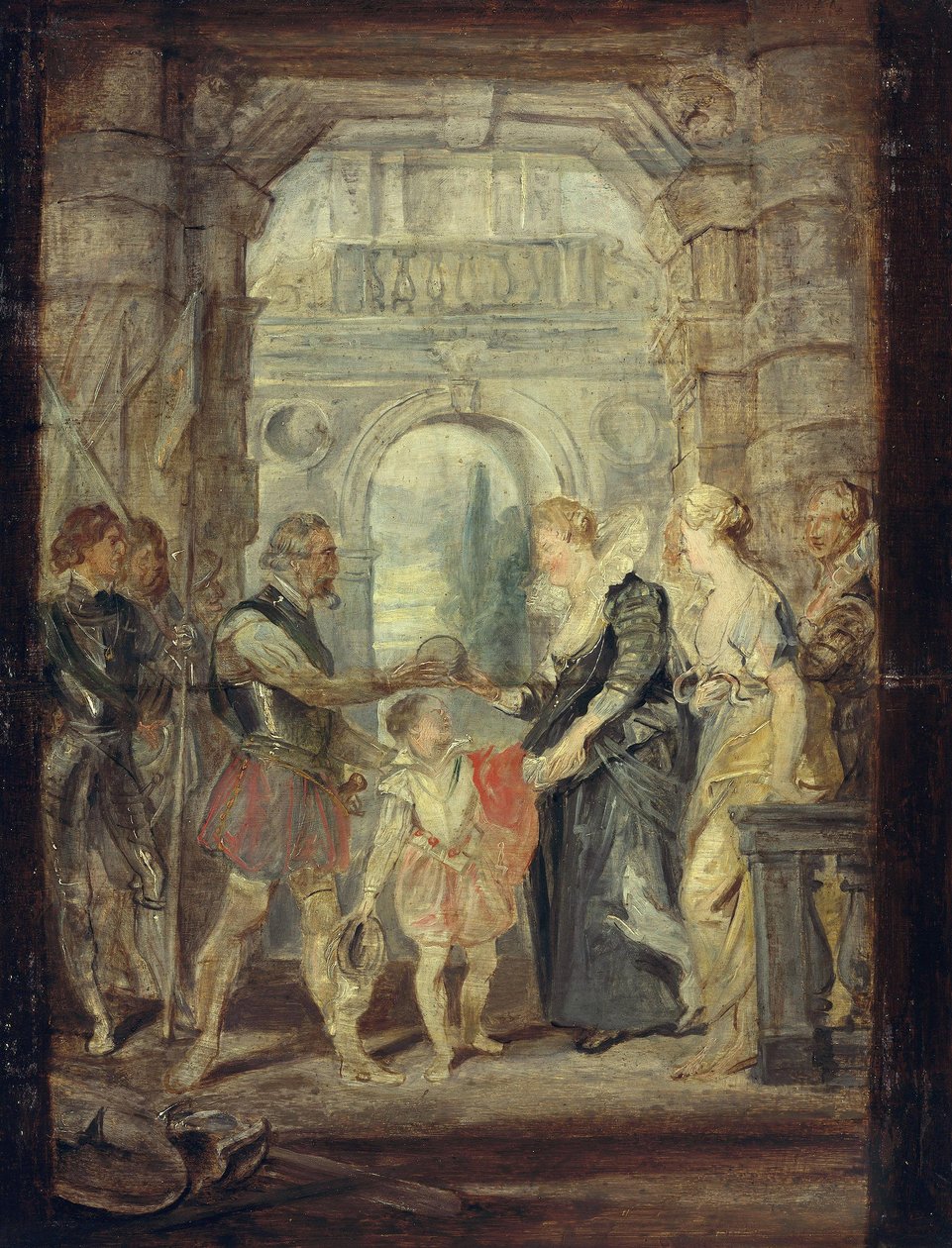 Předání regentství (skica k medicejskému cyklu) od Peter Paul Rubens