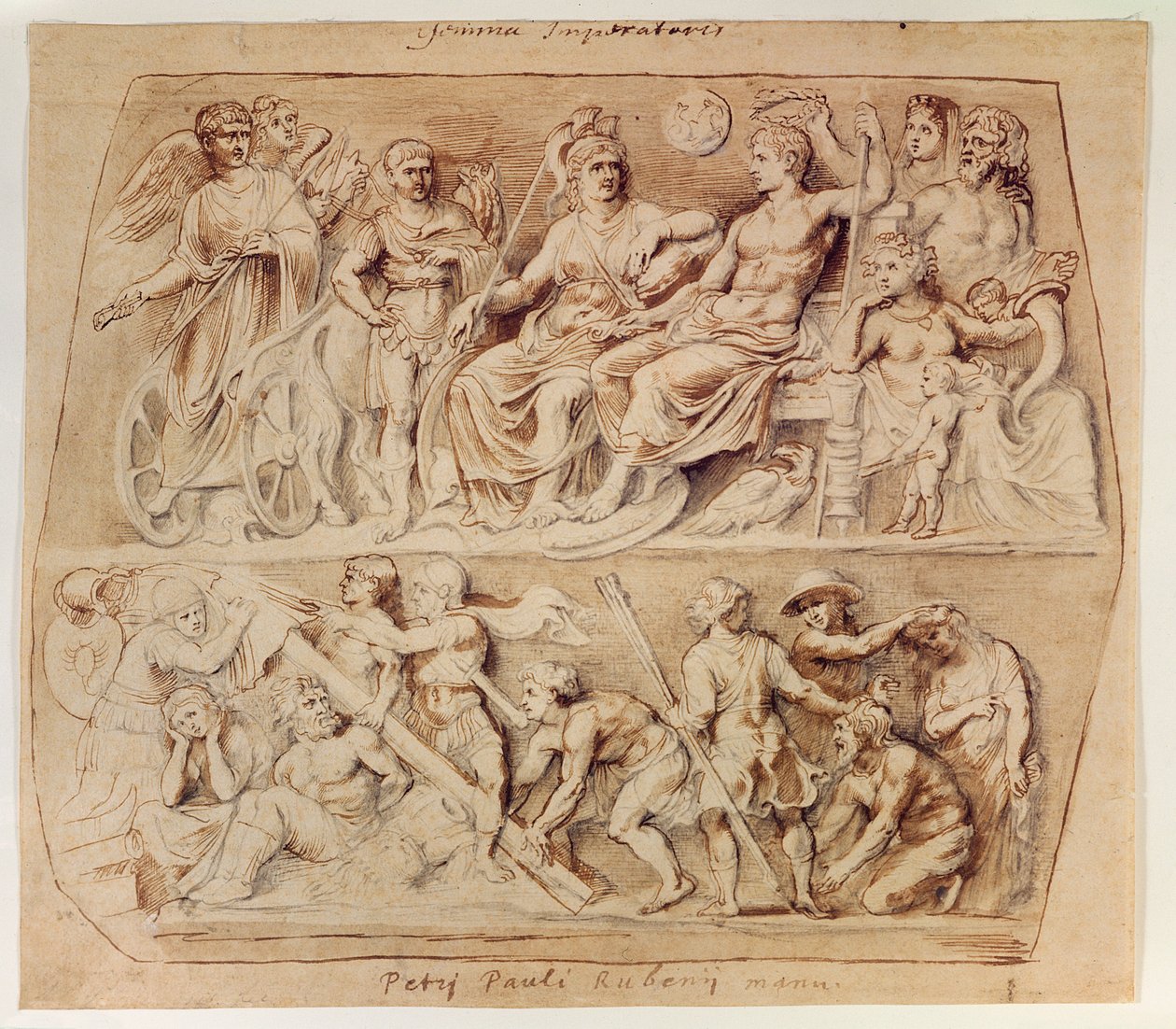 Kresba Gemmy Augustey (pero, tuš a tužka na papíře) od Peter Paul Rubens