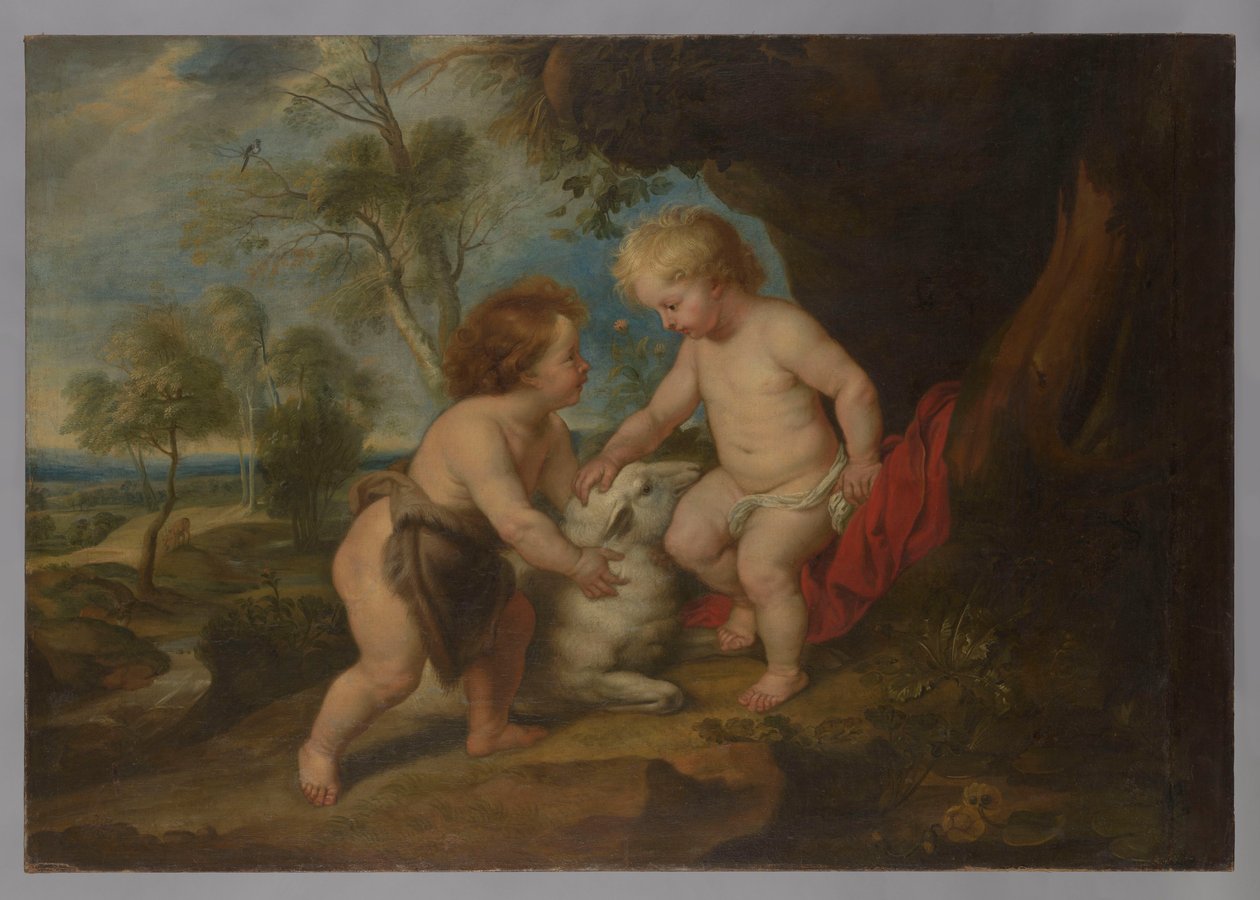 Ježíšek a svatý Jan Křtitel od Peter Paul Rubens