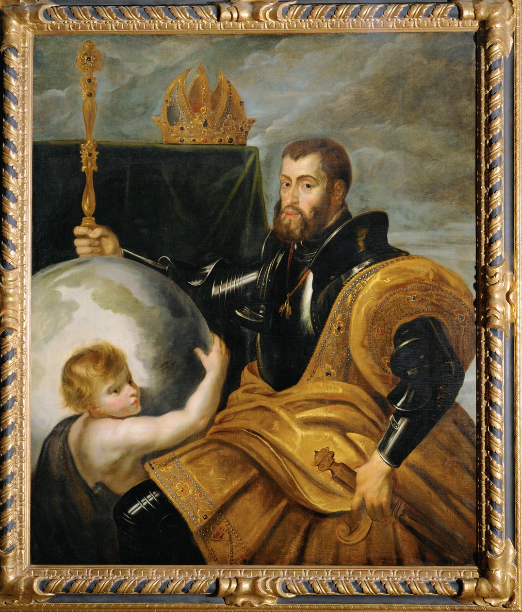 Císař Karel V. jako pán světa, asi 1607 (malba na plátně) od Peter Paul Rubens