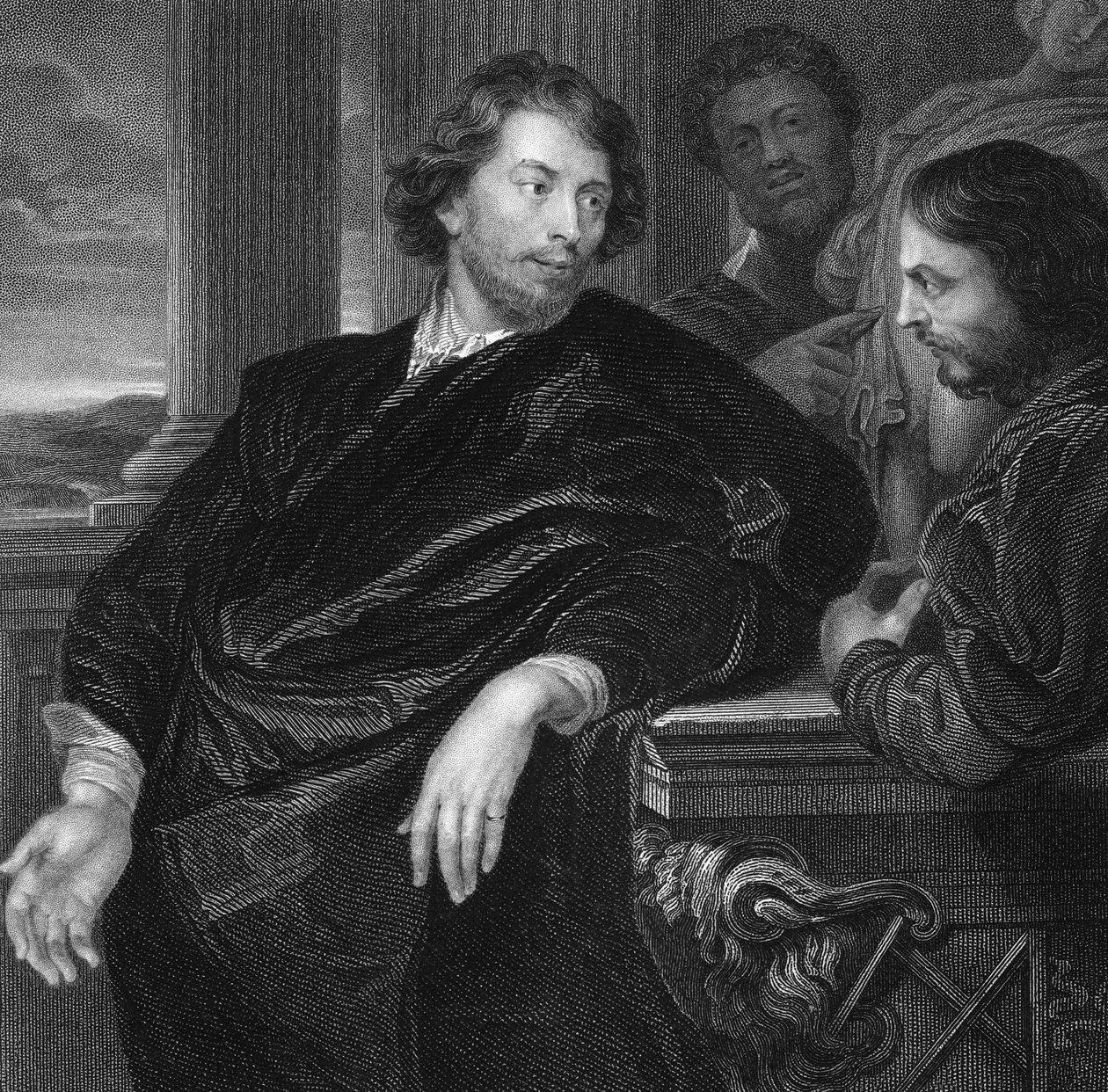 Rytý autoportrét sira Petera Paula Rubense (1577 - 1640) (rytina) od Peter Paul Rubens