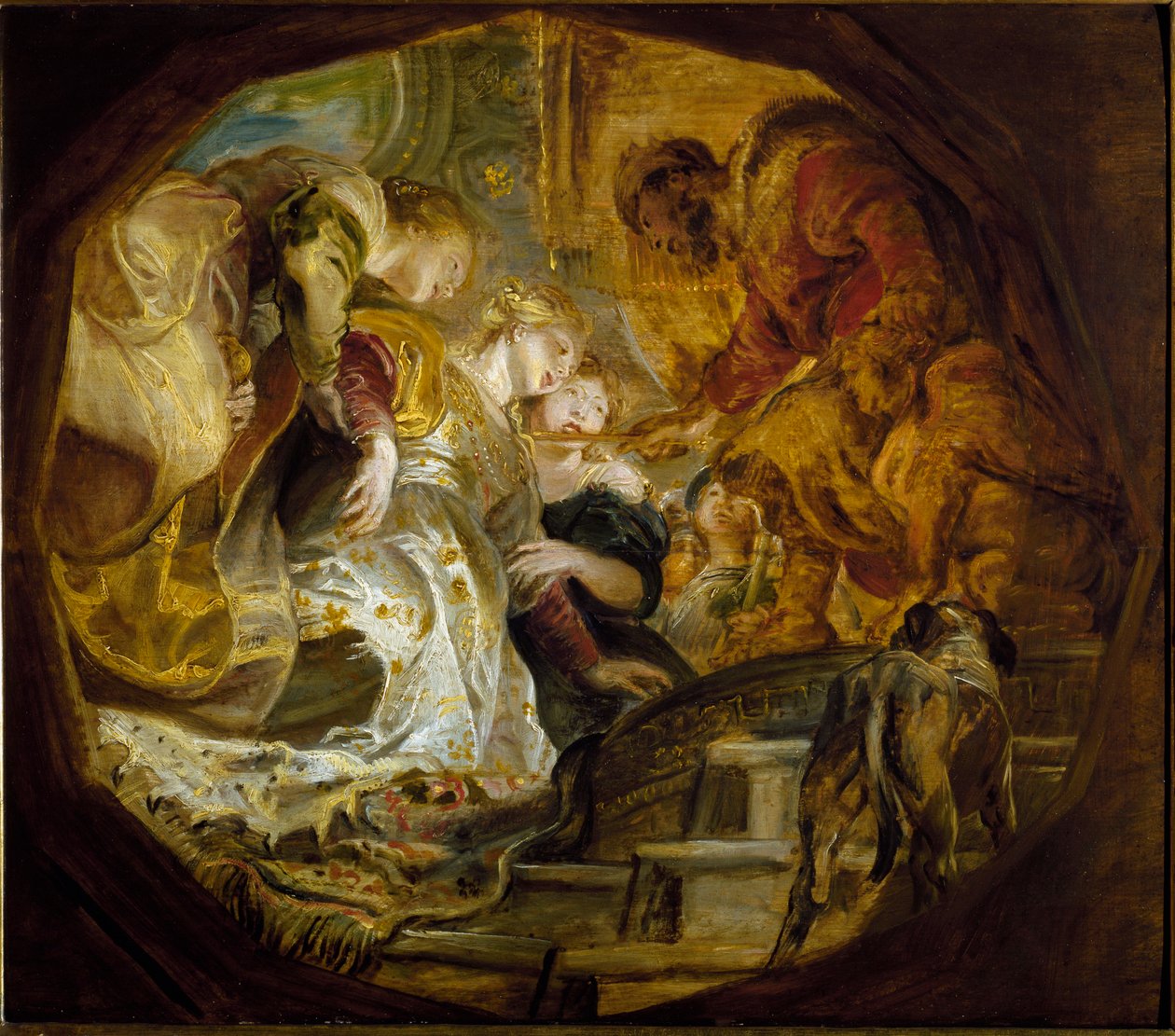 Ester zvolená králem Assuerem (olej na plátně od Peter Paul Rubens