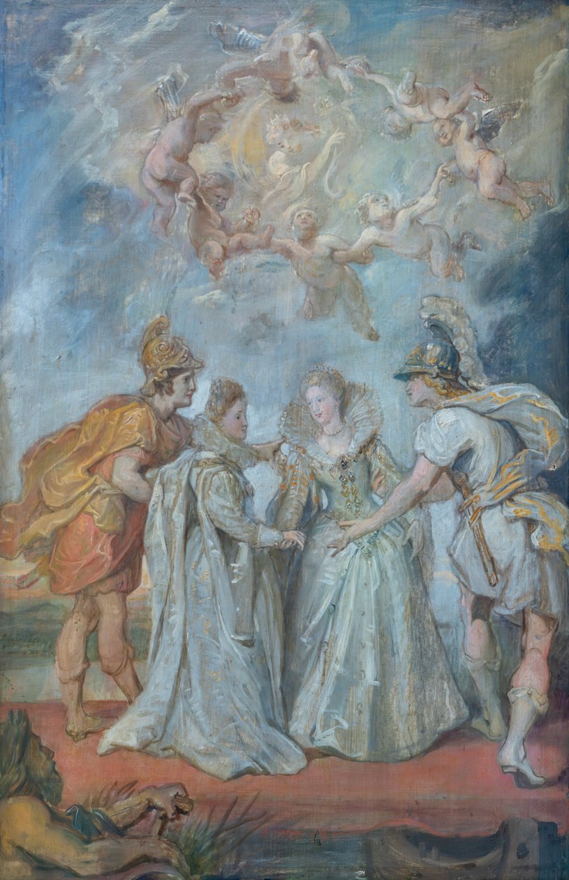 Rodinná výměna princezen mezi Španělskem a Francií 9. listopadu 1615 od Peter Paul Rubens