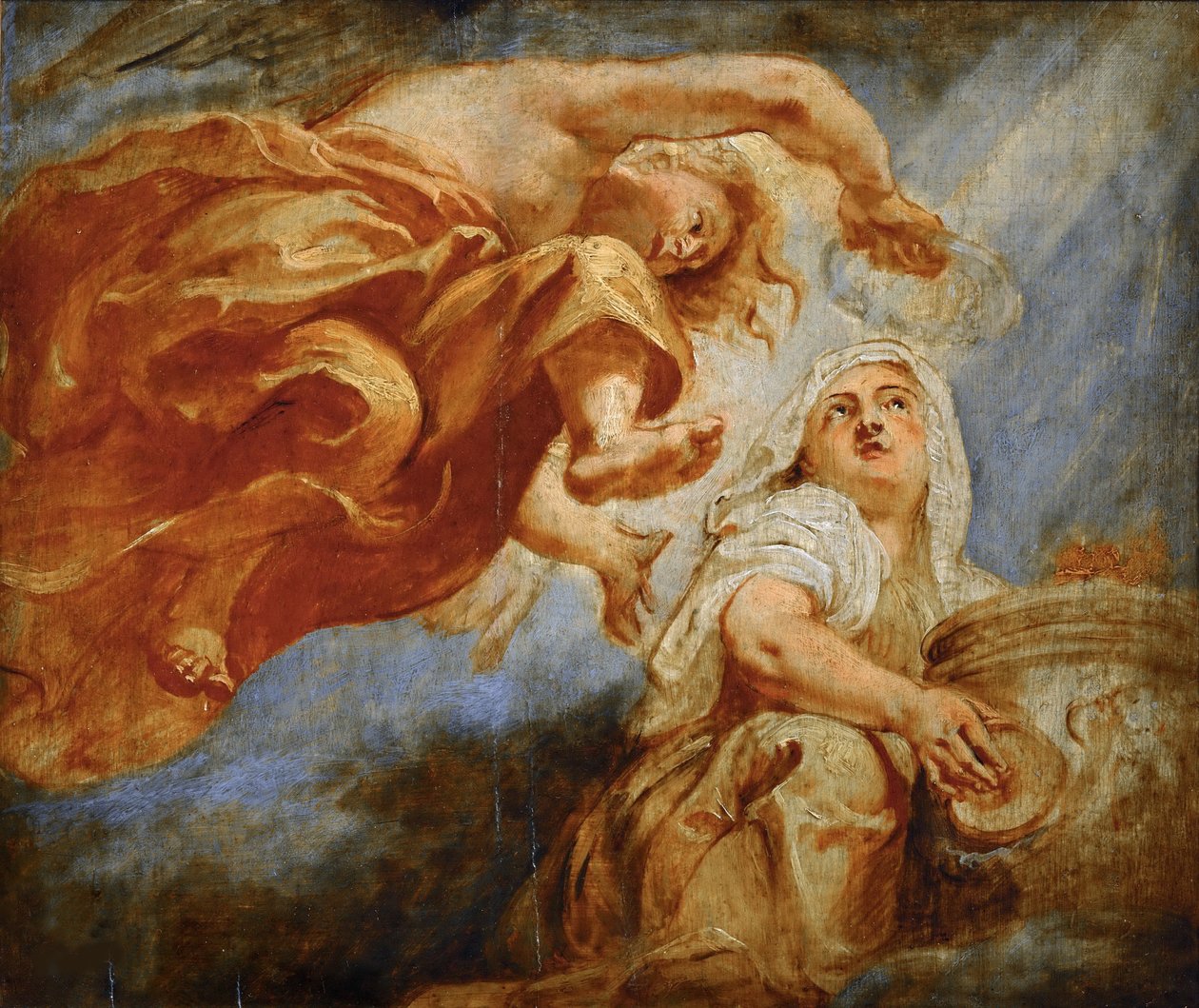 Geniální korunovační náboženství. Náčrt pro apoteózu krále Jakuba I od Peter Paul Rubens
