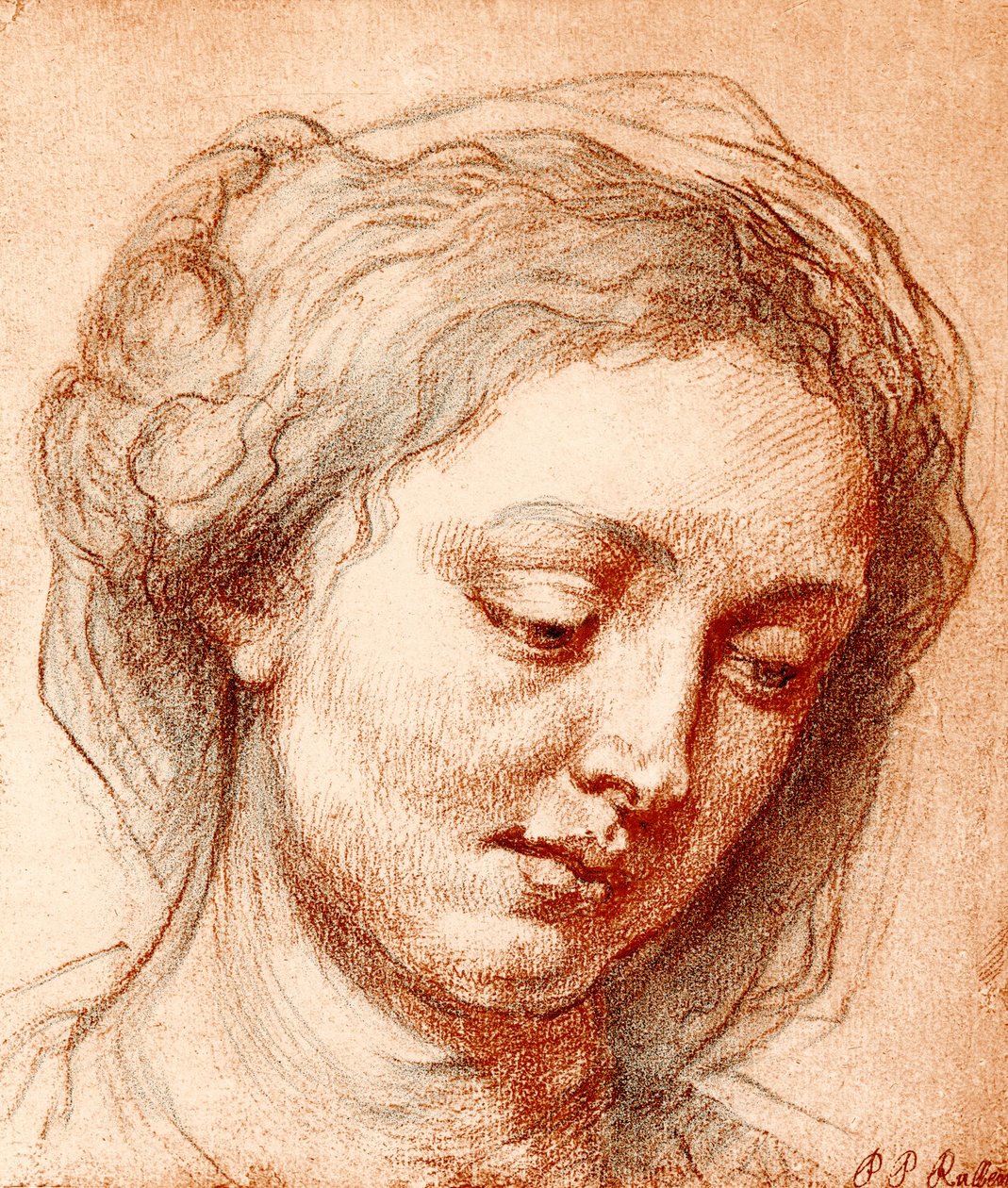 Dívčí hlava od Peter Paul Rubens