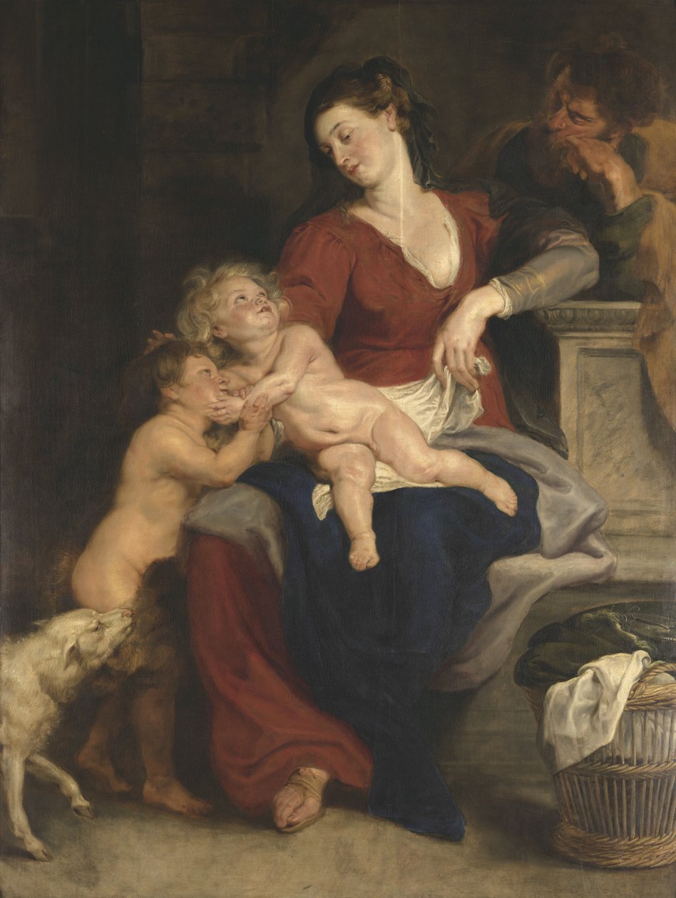 Svatá rodina s košíkem od Peter Paul Rubens