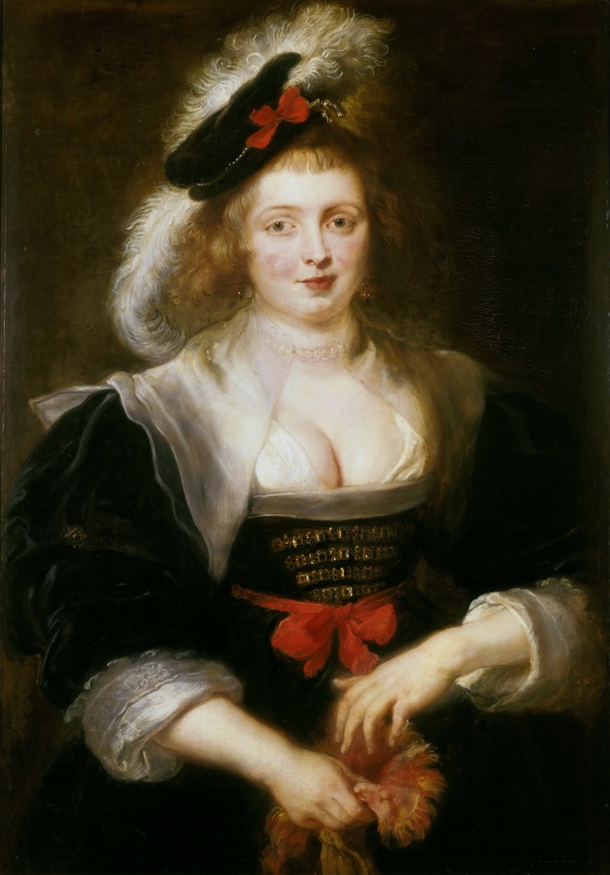Hélène Fourment nasazování rukavice, asi 1631. od Peter Paul Rubens