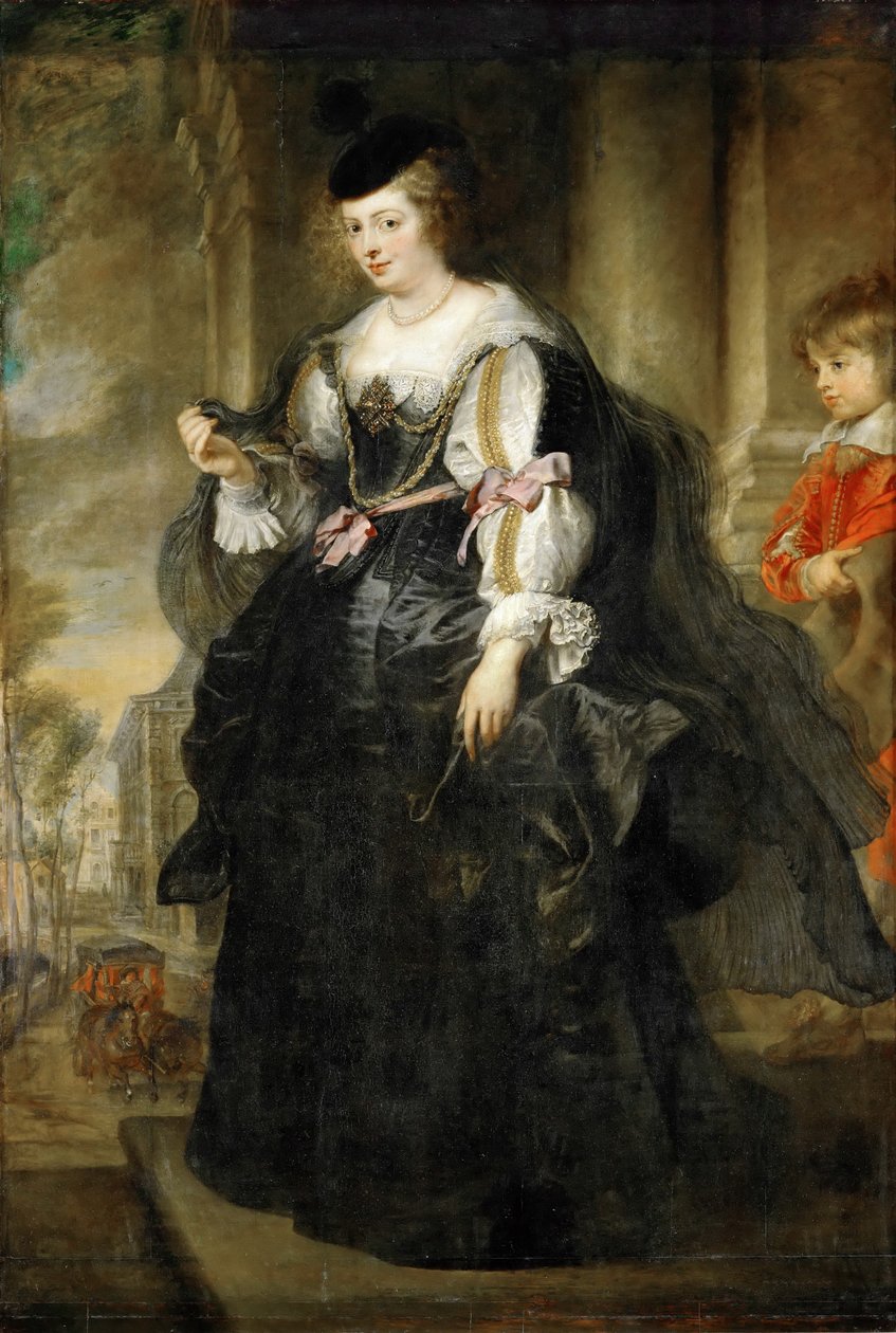 Hélène Fourmentová s kočárem od Peter Paul Rubens