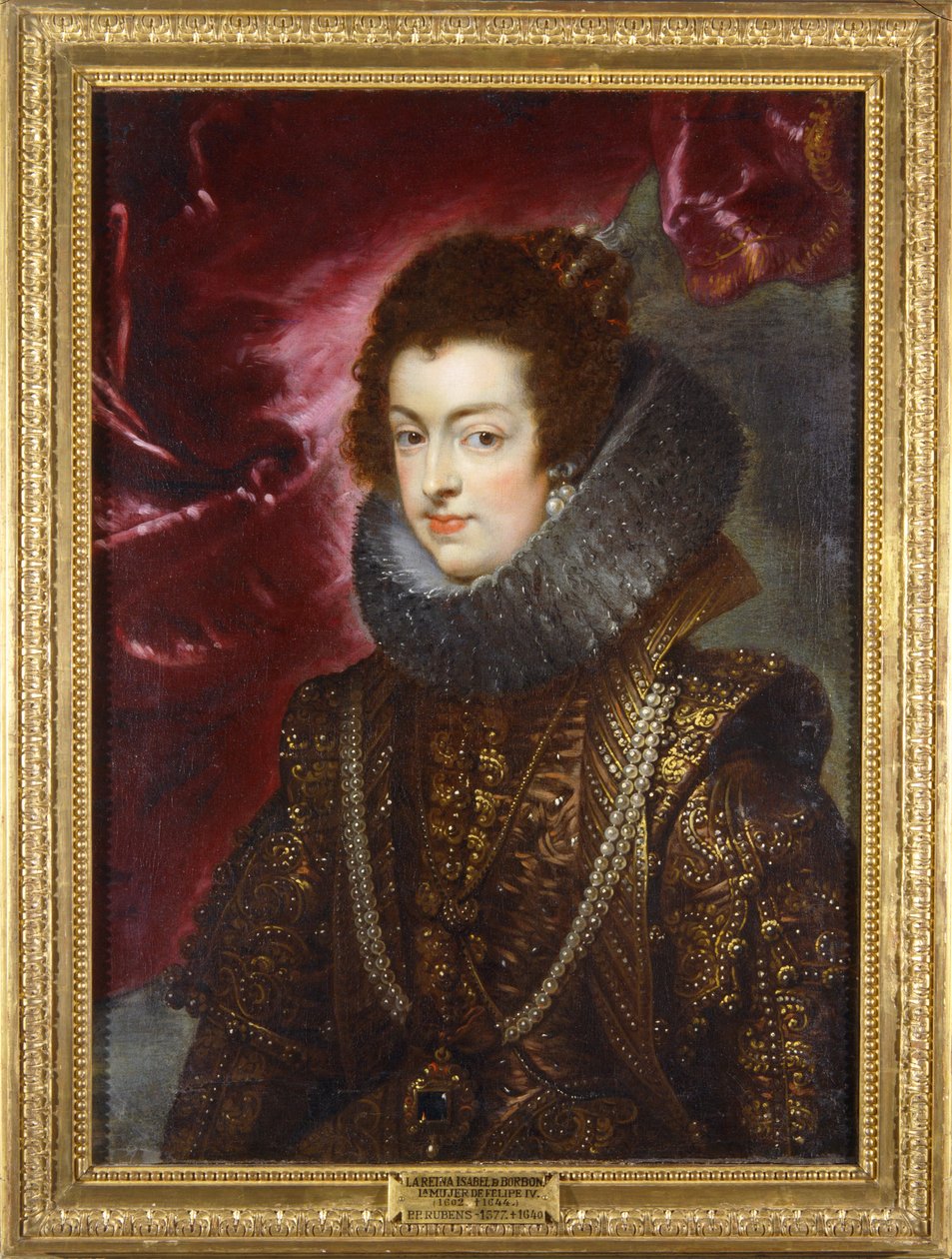Isabela Bourbonská, asi 1629 (malba na plátně) od Peter Paul Rubens