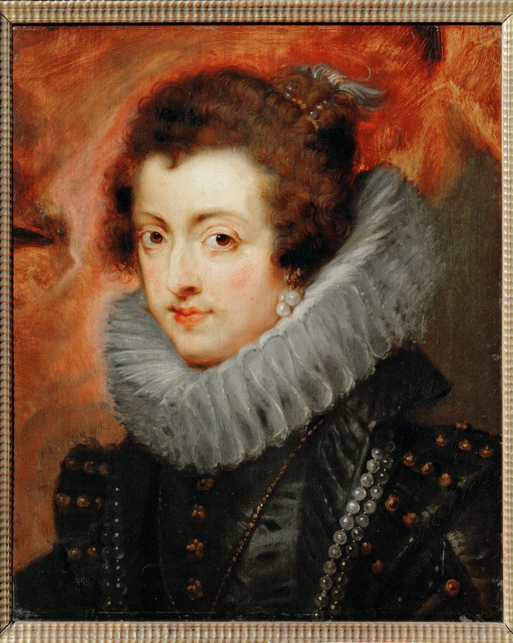 Isabela Bourbonská, dcera francouzského krále Jindřicha IV. a Marie Medicejské, asi 1629 (malba na dřevě) od Peter Paul Rubens