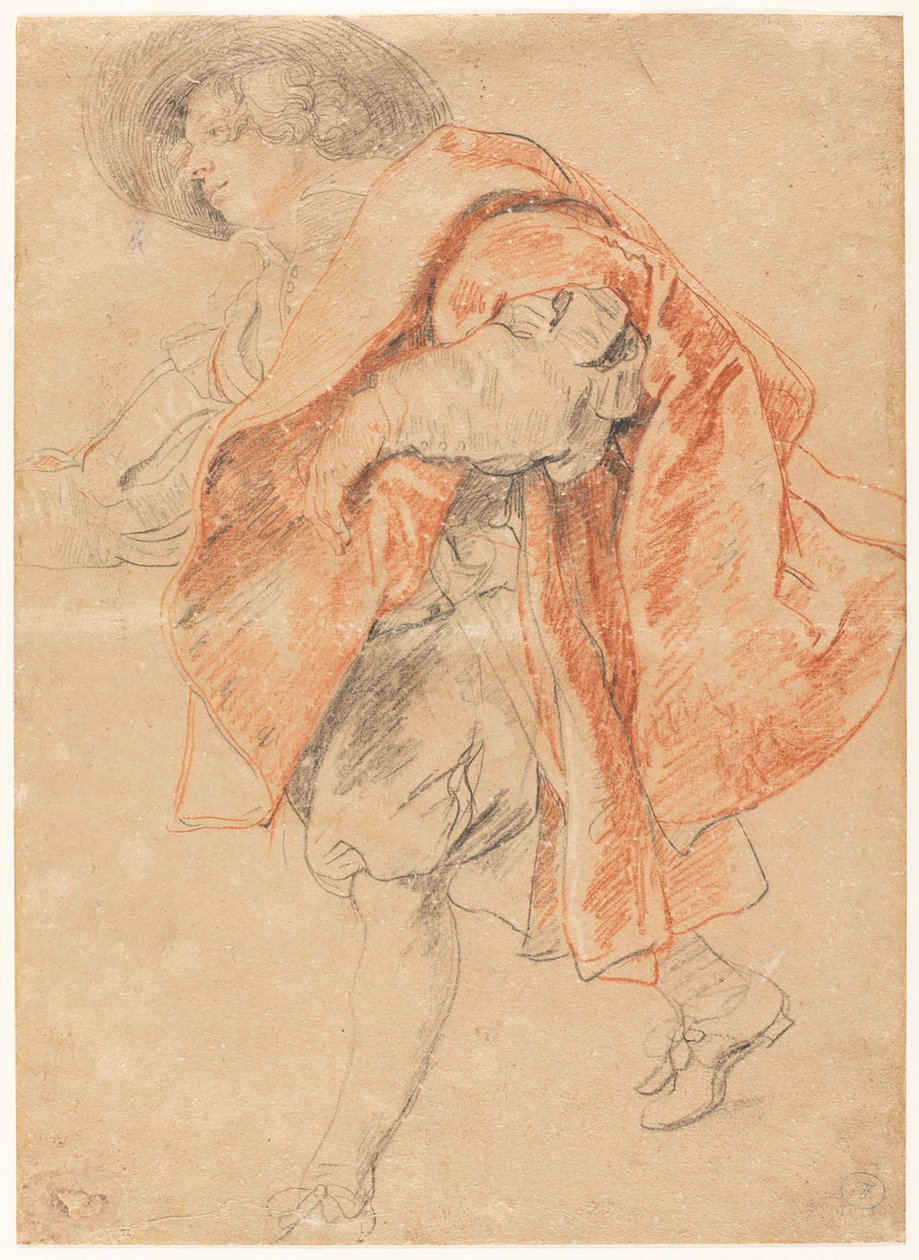 Mladý muž, scházející po schodech od Peter Paul Rubens