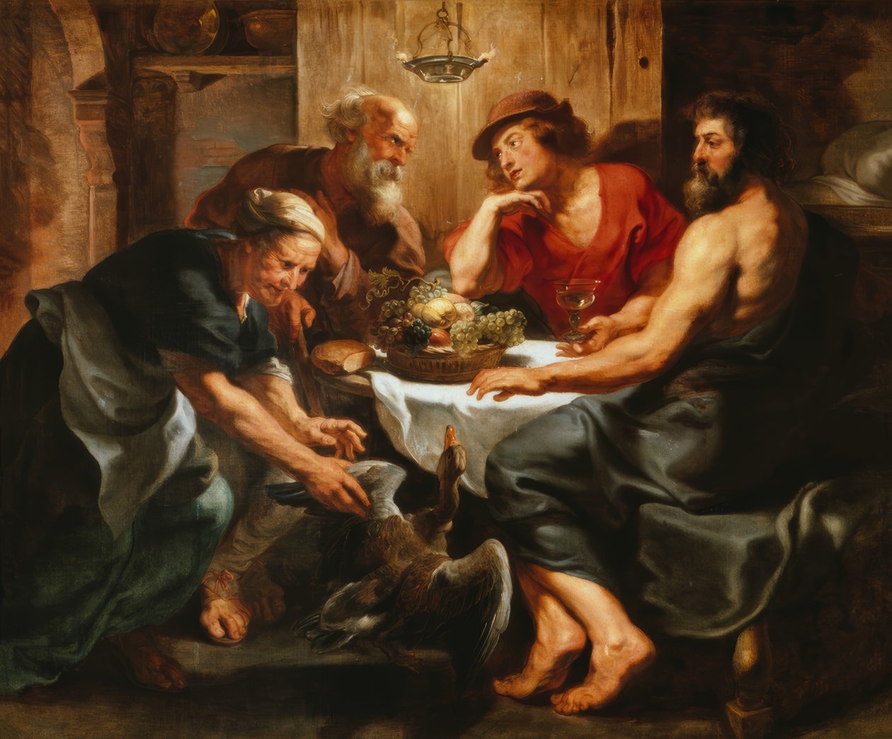 Jupiter a Merkur s Filemonem a Baucisem od Peter Paul Rubens
