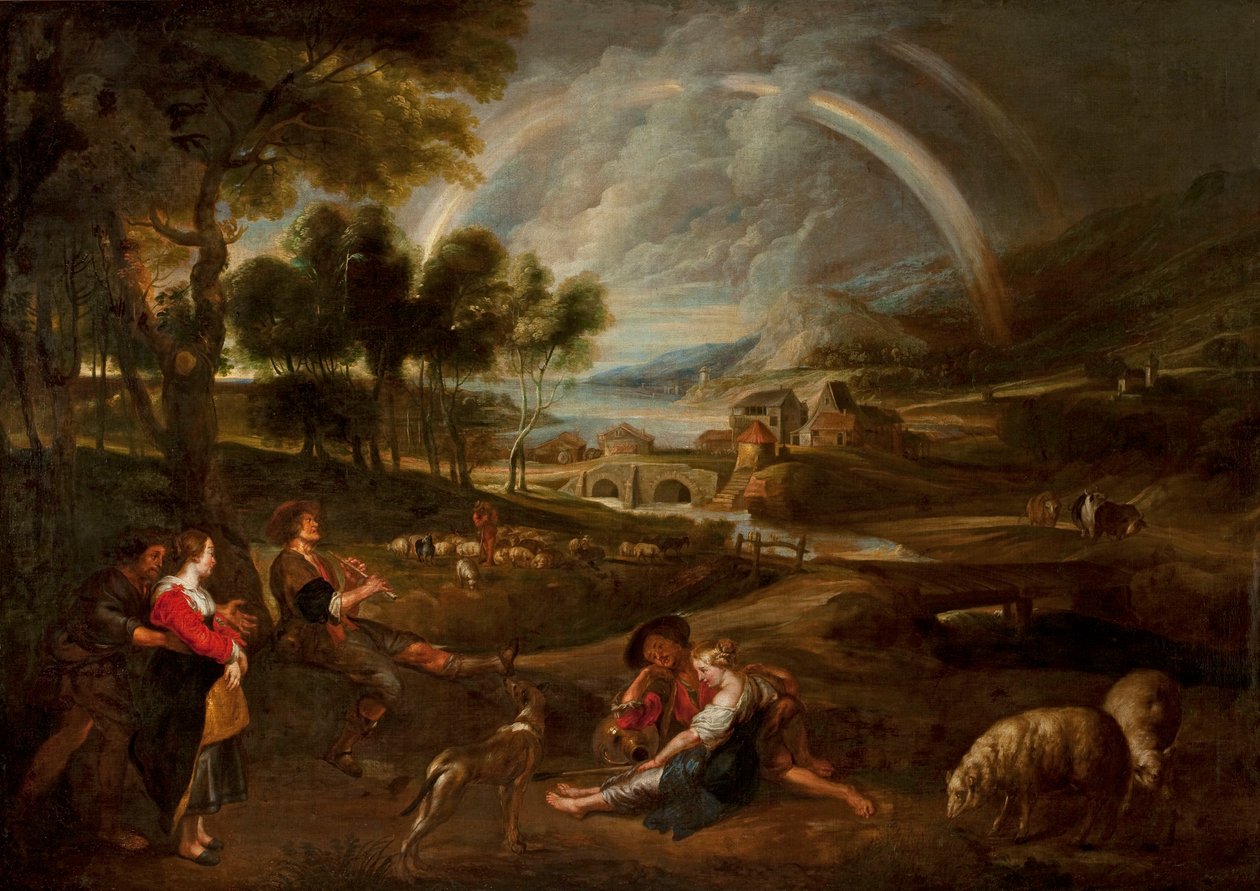 Krajina s duhou od Peter Paul Rubens