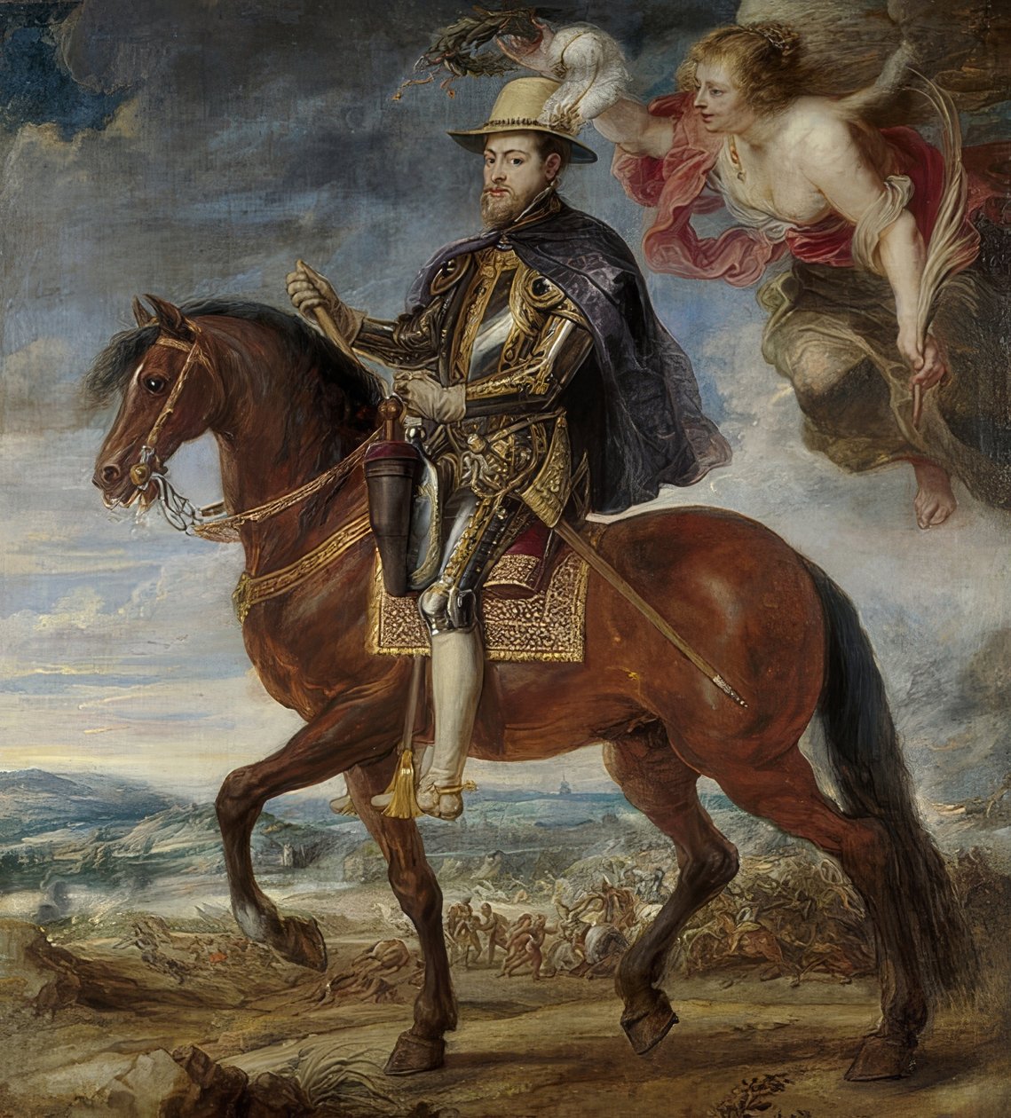 Španělský král Filip II (1527-1598) na koni. 1628 od Peter Paul Rubens