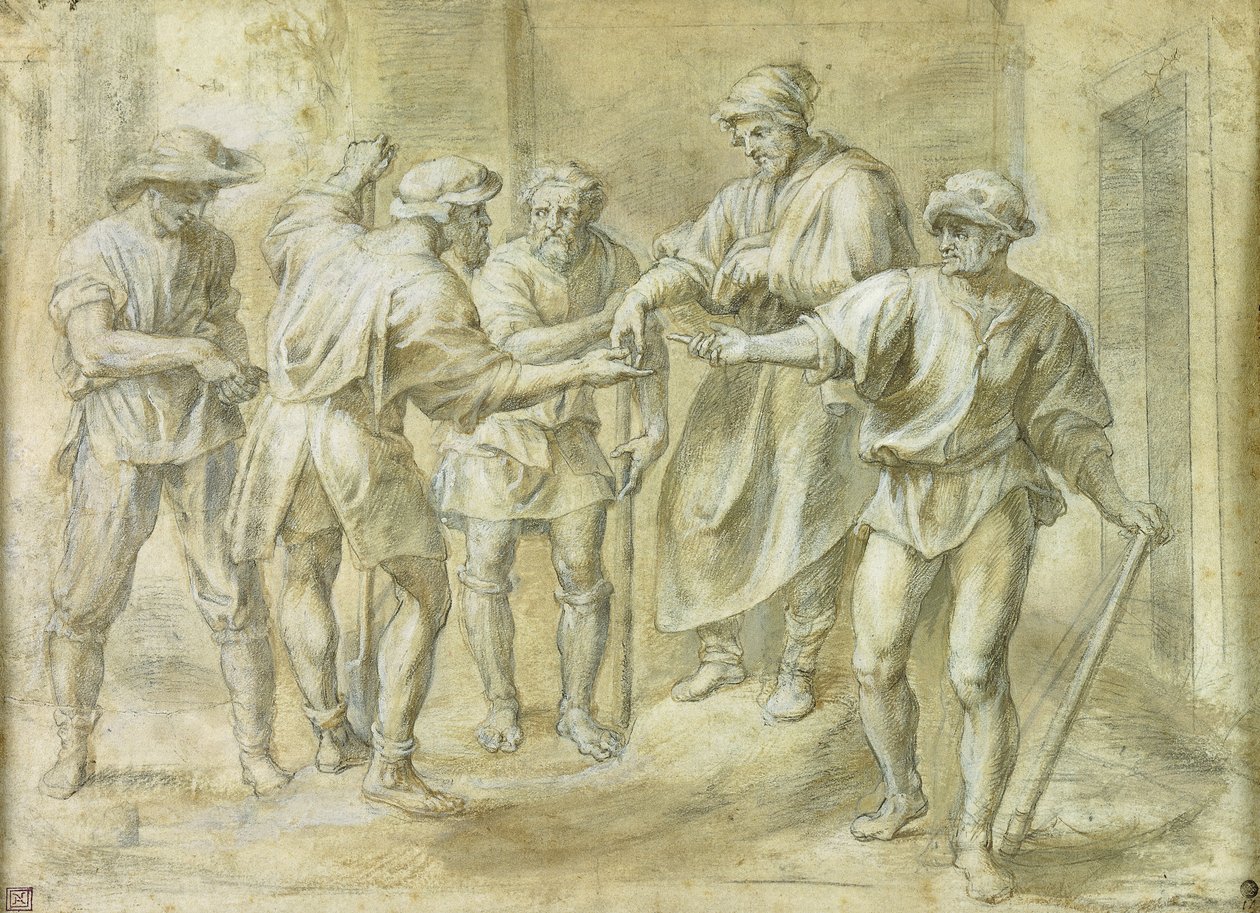 Podobenství o vinaři, Andrea del Sarto, od Peter Paul Rubens