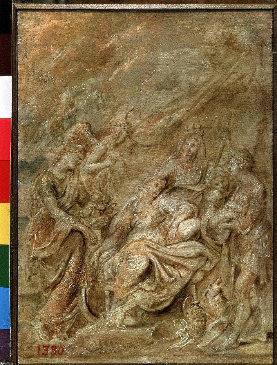 Narození dauphina Ludvíka XIII. (1601-1643) (Narození dauphina Ludvíka XIII.). Obraz Peter Paul (Pierre-Paul) Rubens (nebo Peter Paul nebo Petrus Paulus) (1577-1640). Olej na dřevě, 33,6 x 24 cm od Peter Paul Rubens