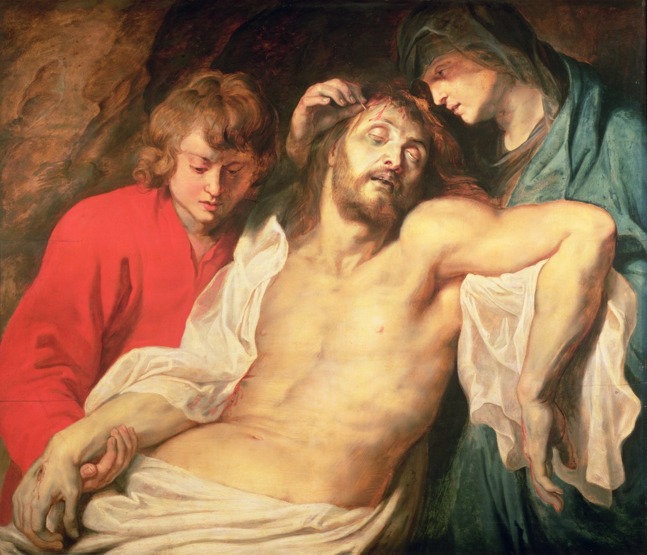 Oplakávání Krista od Panny a svatého Jana od Peter Paul Rubens