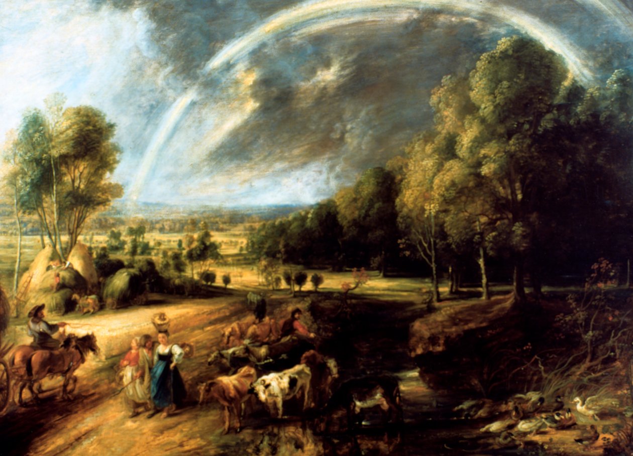Krajina s duhou, c1630 od Peter Paul Rubens