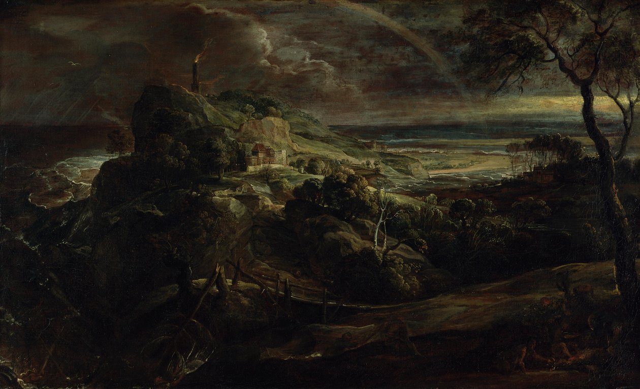 Krajina s troskami lodi Pavla () od Peter Paul Rubens