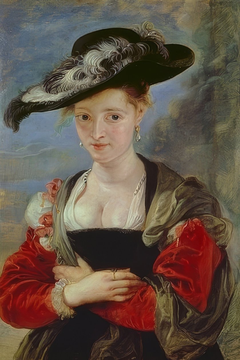 Le chapeau de Paille. Portrét Susanny Lunden (?). Pravděpodobně 1622-25 od Peter Paul Rubens