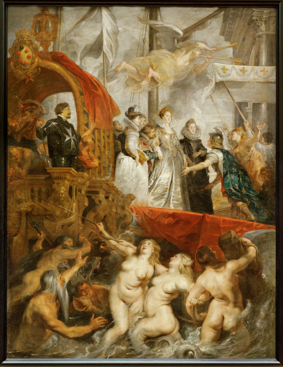 Vylodění Marie de Medicis v marseillském přístavu od Peter Paul Rubens