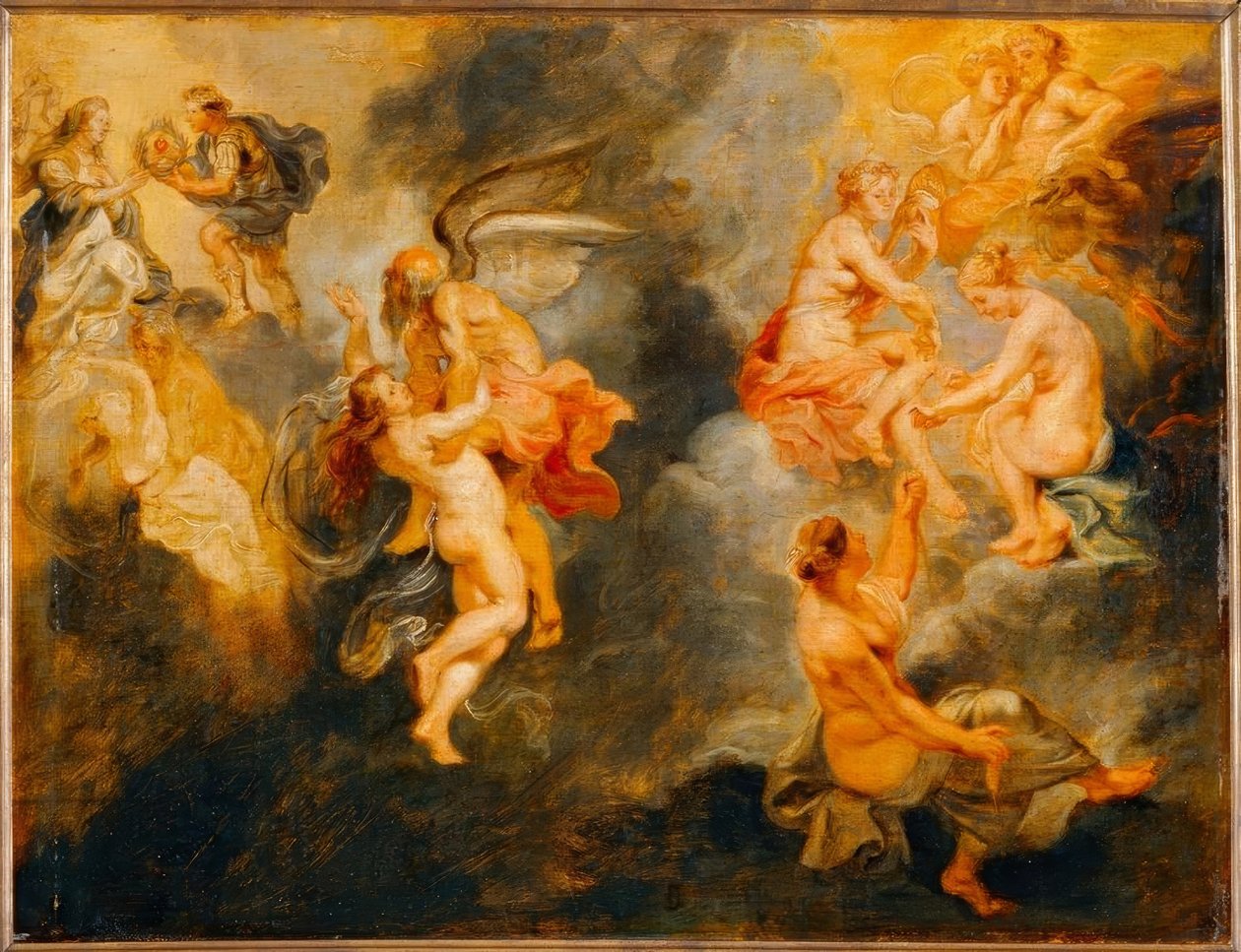 Tři osudy sledující osud Marie Medicis od Peter Paul Rubens