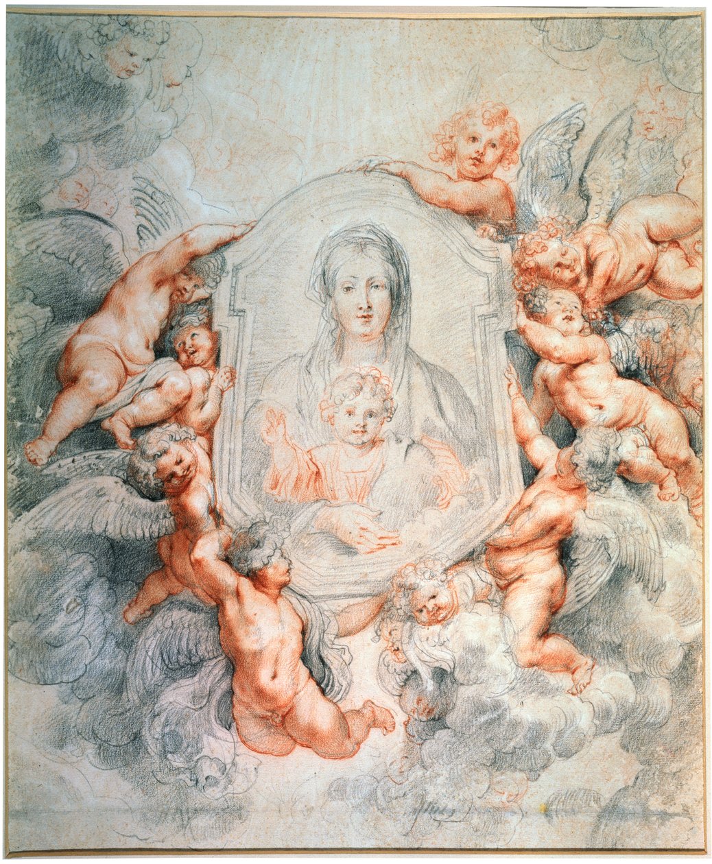 Madonna zbožňovaná anděly Madonna della Vallicella, 1608. od Peter Paul Rubens