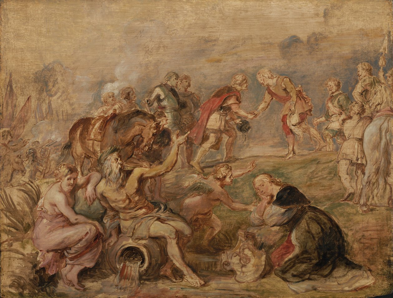 Setkání uherského krále Ferdinanda a španělského kardinála-infanta Ferdinanda v Nördlingenu od Peter Paul Rubens