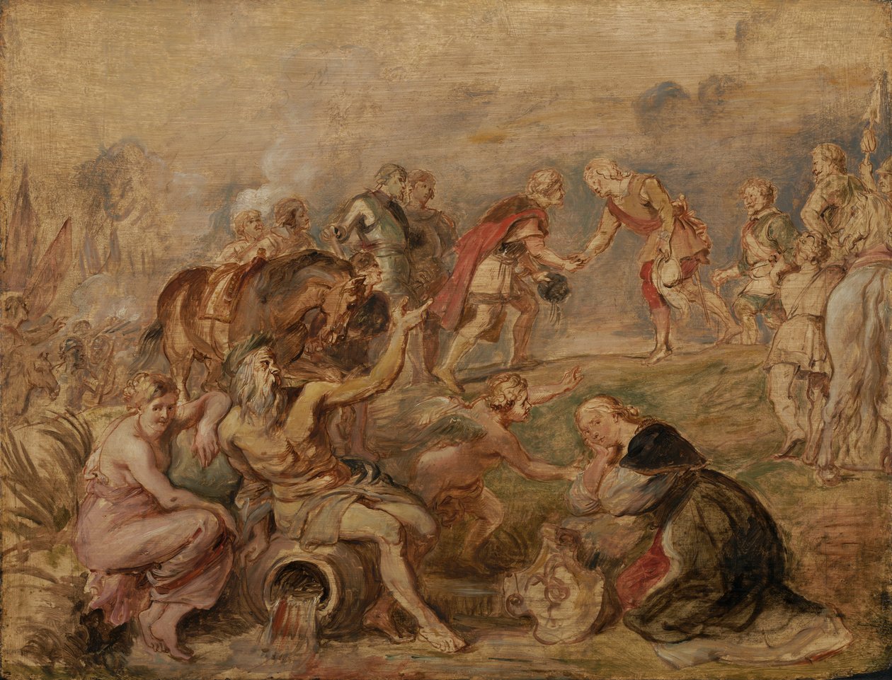Setkání uherského krále Ferdinanda a španělského kardinála-Infante Ferdinanda v Nördlingenu od Peter Paul Rubens