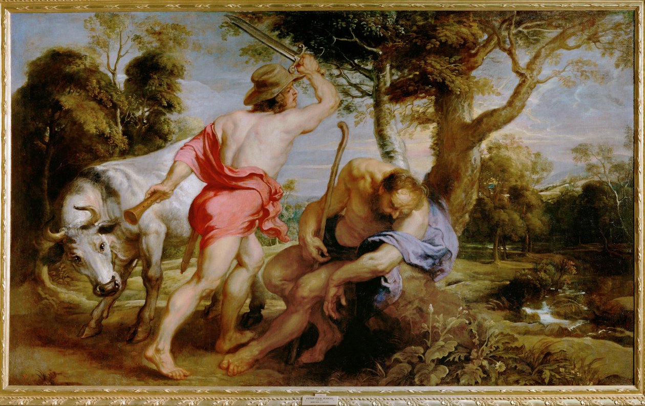 Merkur a Argos (malba na plátně) od Peter Paul Rubens