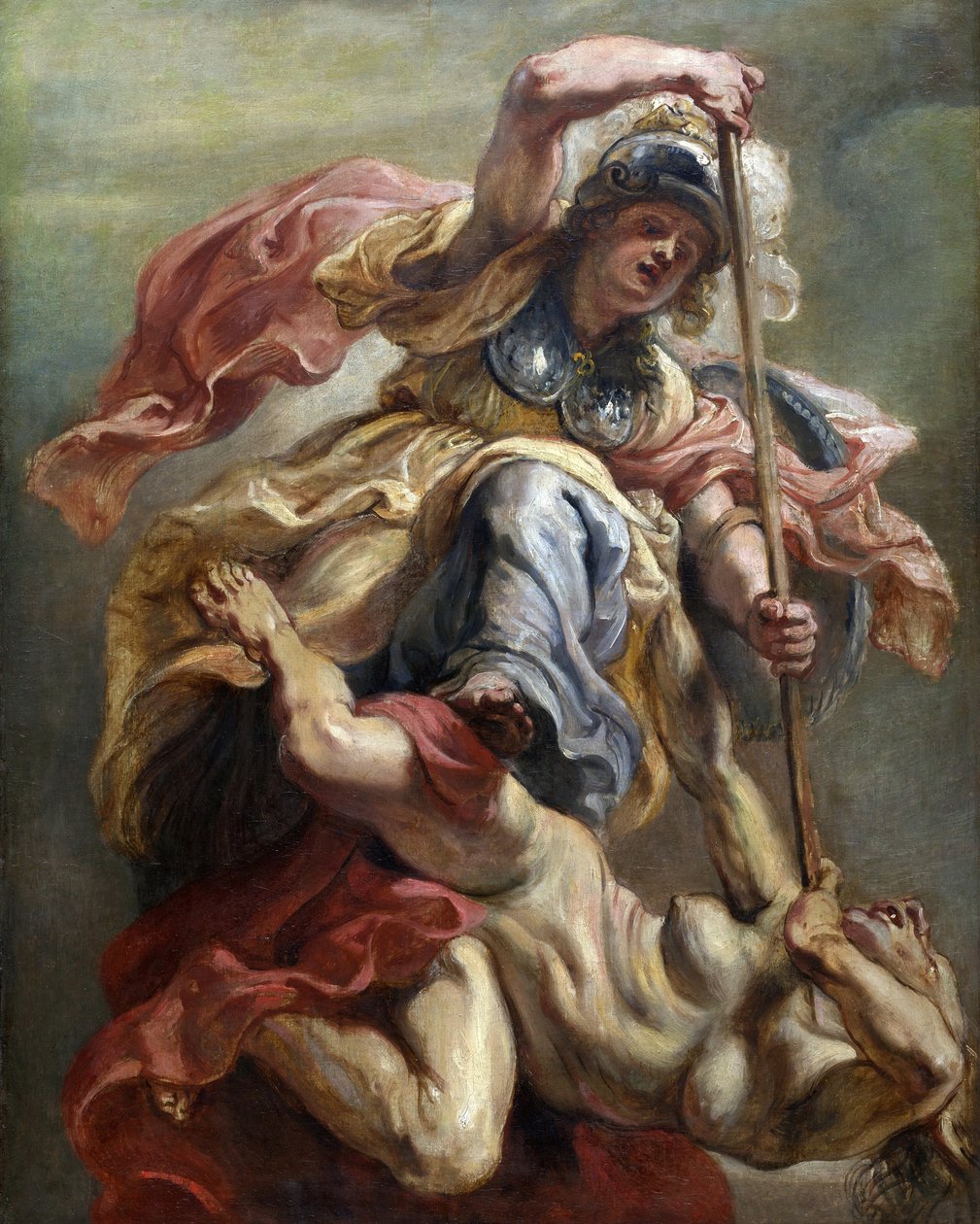 Minerva jako moudrost dobývající pobuřování, mezi 1632 a 1634. od Peter Paul Rubens