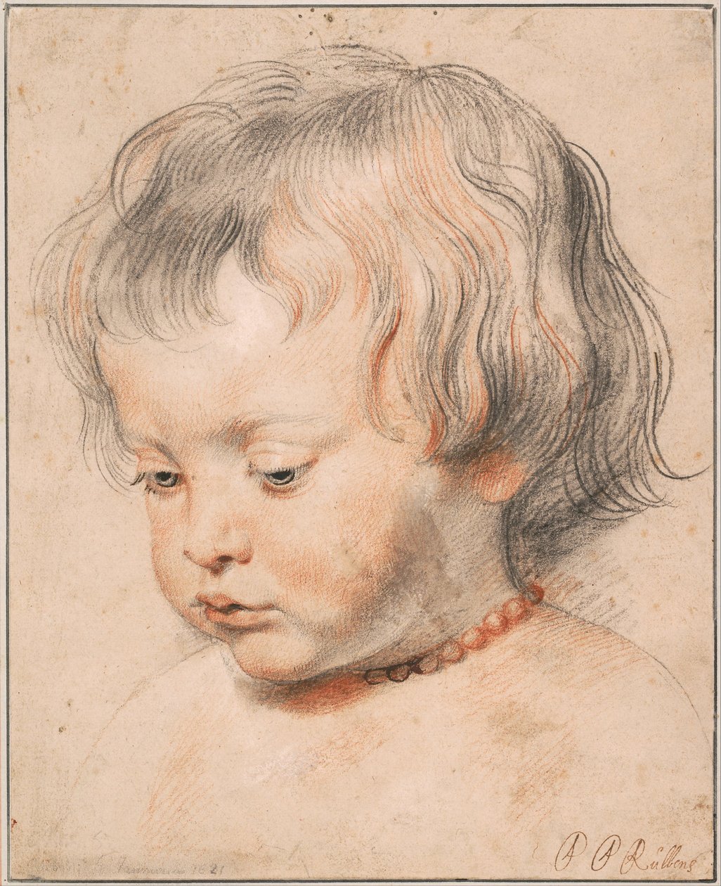 Nicolaas Rubens Wearing a Coral Necklace, asi 1619 od Peter Paul Rubens