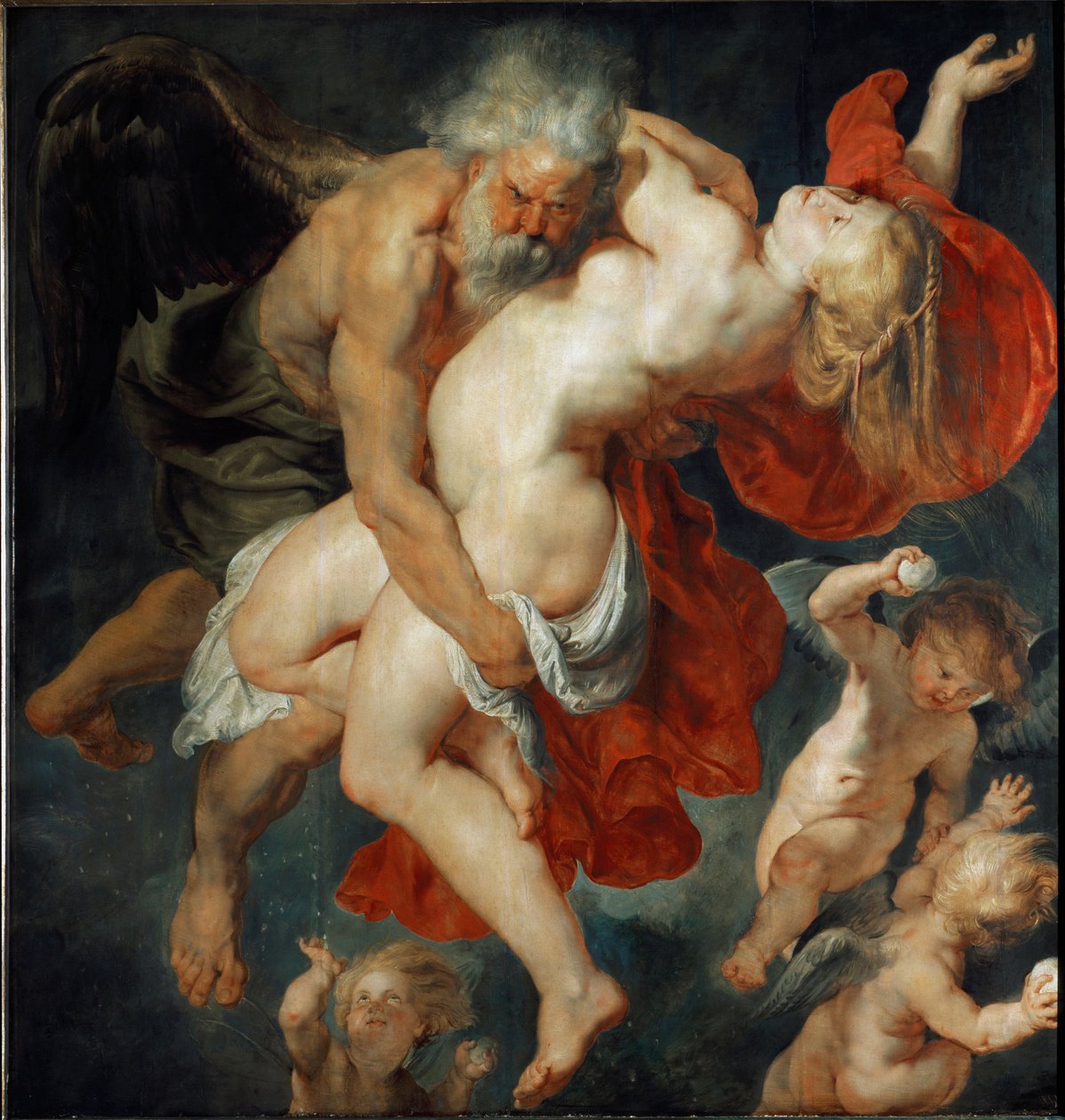 Orithye, athénská princezna je odvedena Boreem (malba od Peter Paul Rubens