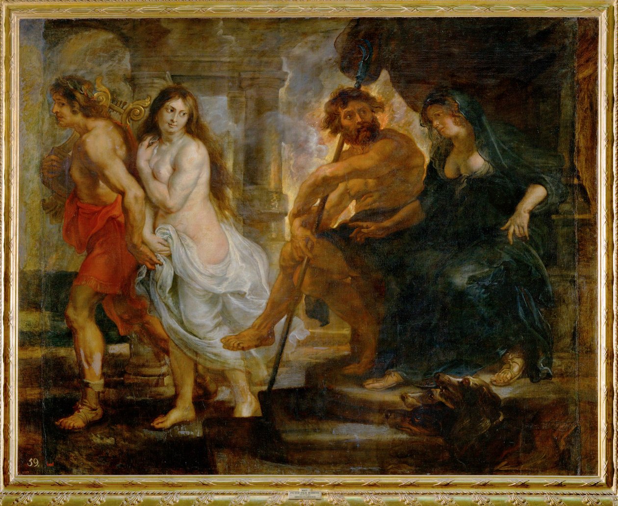 Orfeus a Euridika s Plutem a Proserpinou (malba na plátně) od Peter Paul Rubens