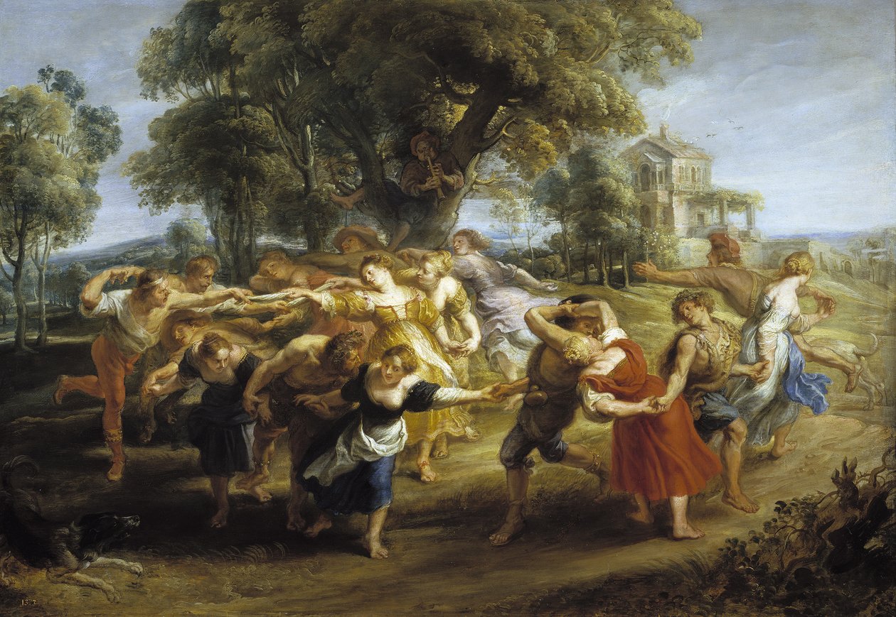 Selský tanec, 1630-1635 od Peter Paul Rubens