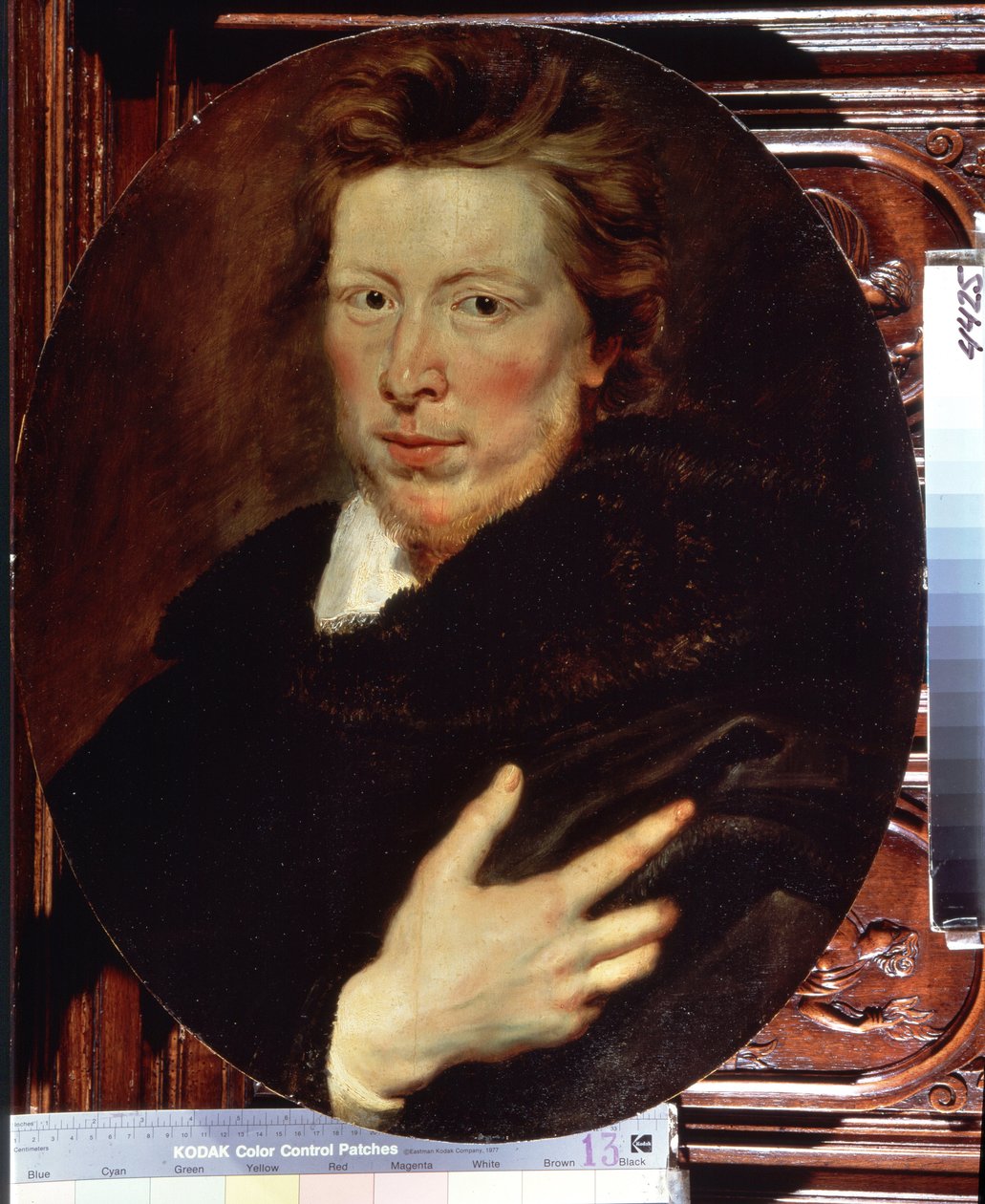 Portrét George Gaidge (Portrait of George Gaidge). Obraz Peter Paul (Pierre-Paul) Rubens (nebo Peter Paul nebo Petrus Paulus) (1577-1640). Olej na dřevě, 60 x 49,4 cm, kolem 1616-1617. Vlámské umění, barokní styl. Muzeum Ermitáž, Saint Petersbo od Peter Paul Rubens