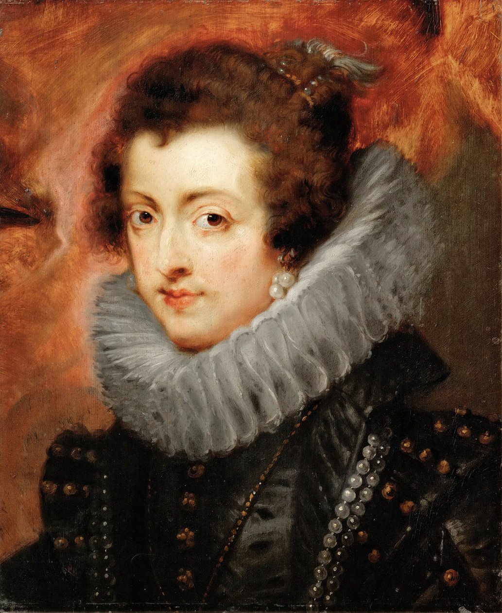 Portrét Alžběty Francouzské (1602-1644), manželky španělské královny - Pieter Paul Rubens (1577-1640). Olej na dřevě, c. 1629. Rozměr : 48,5x40,5 cm. Uměleckohistorické muzeum, Vienne od Peter Paul Rubens