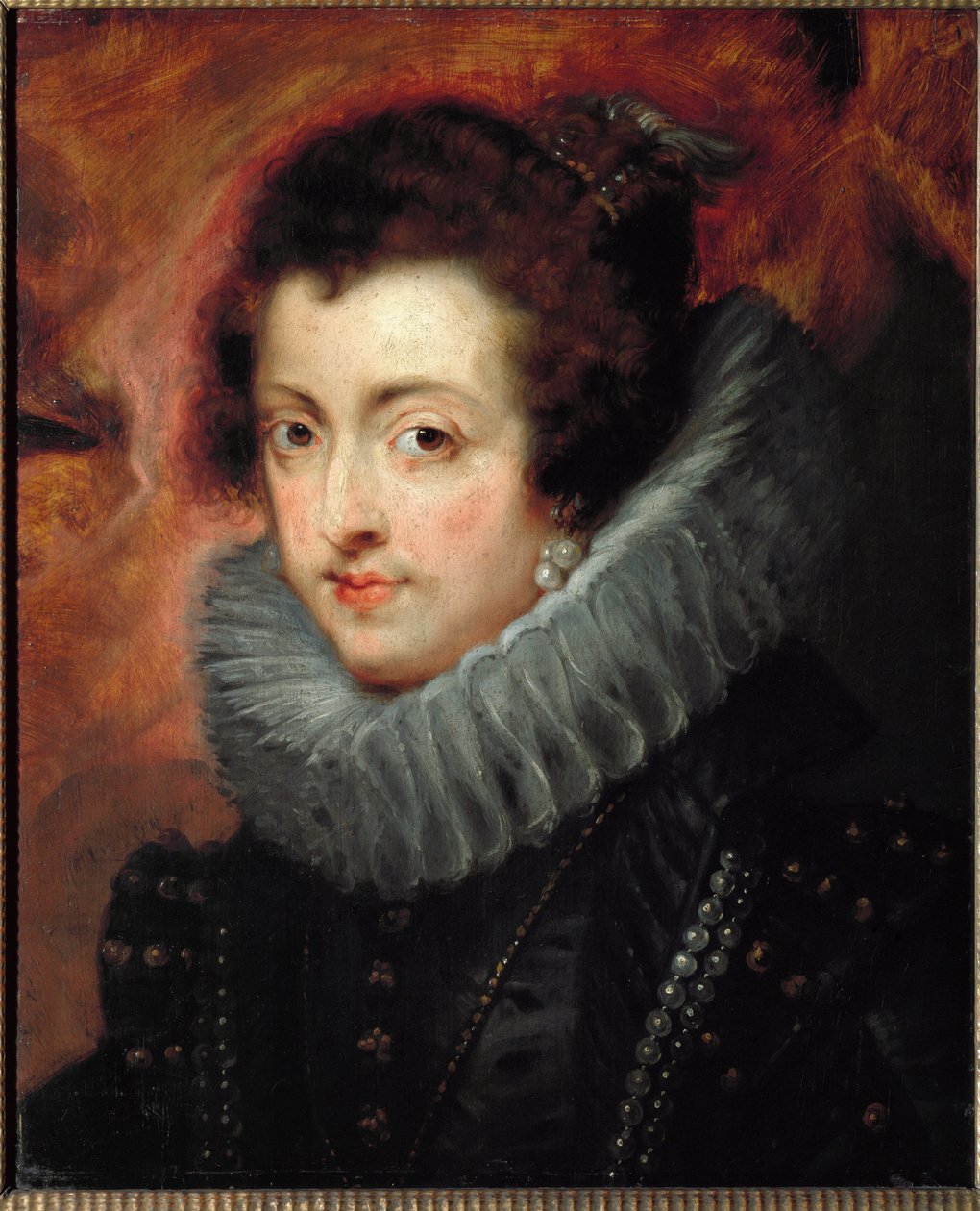 Portrét Alžběty Francouzské (nebo Alžběty Bourbonské od Peter Paul Rubens