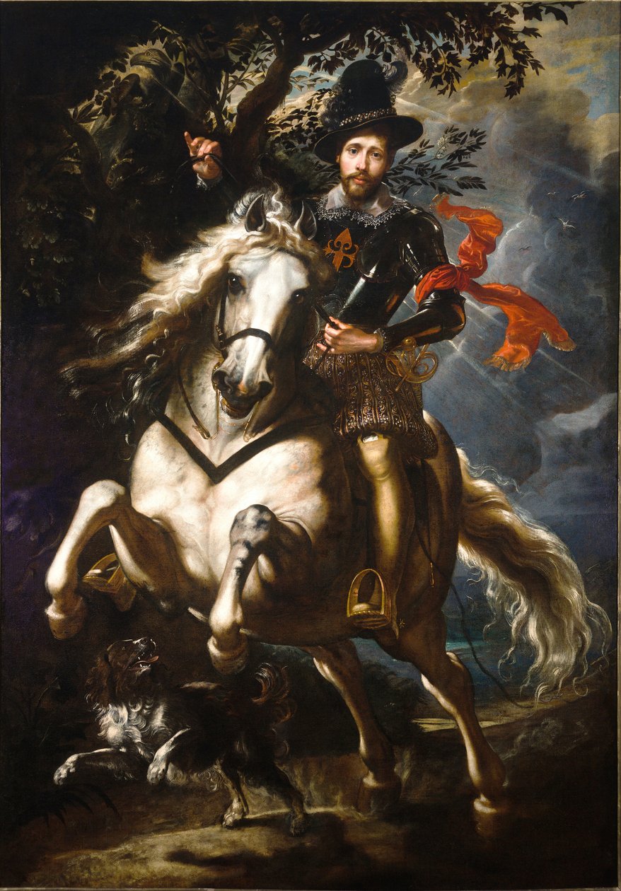 Portrét Giò Carla Doria na koni od Peter Paul Rubens