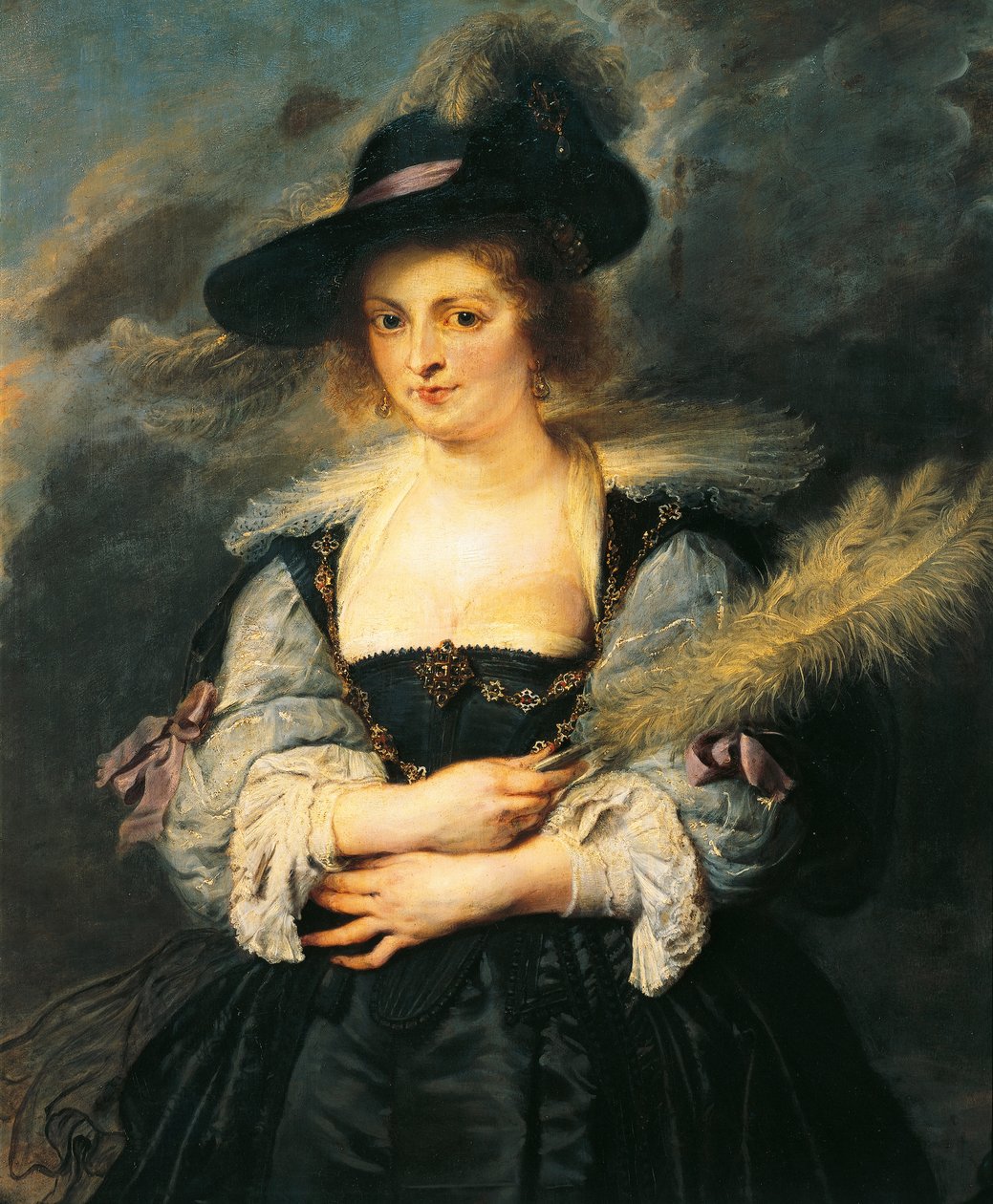 Portrét Helene Fourmentové, Peter Paul Rubens (1577-1640), Detail od Peter Paul Rubens
