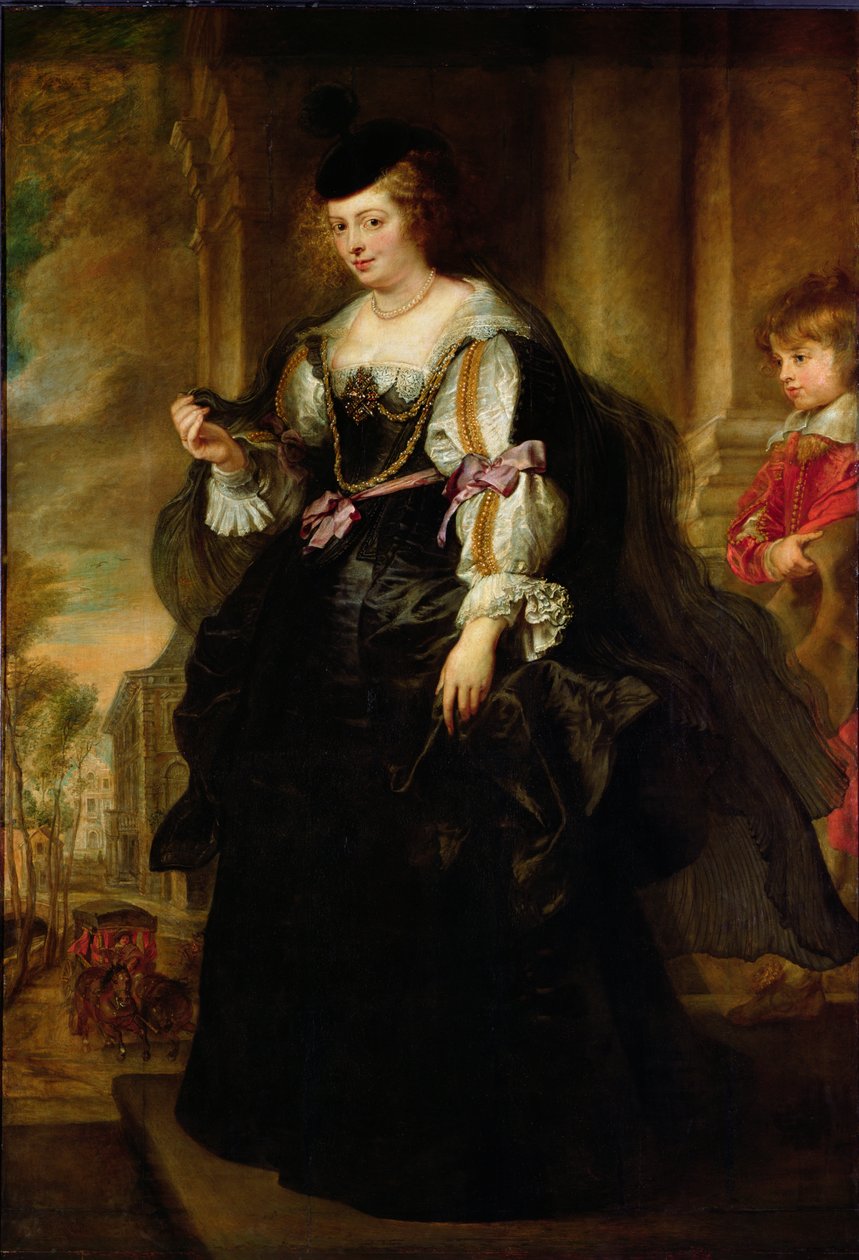 Portrét Helene Fourmentové s trenérem, kolem roku 1639 od Peter Paul Rubens